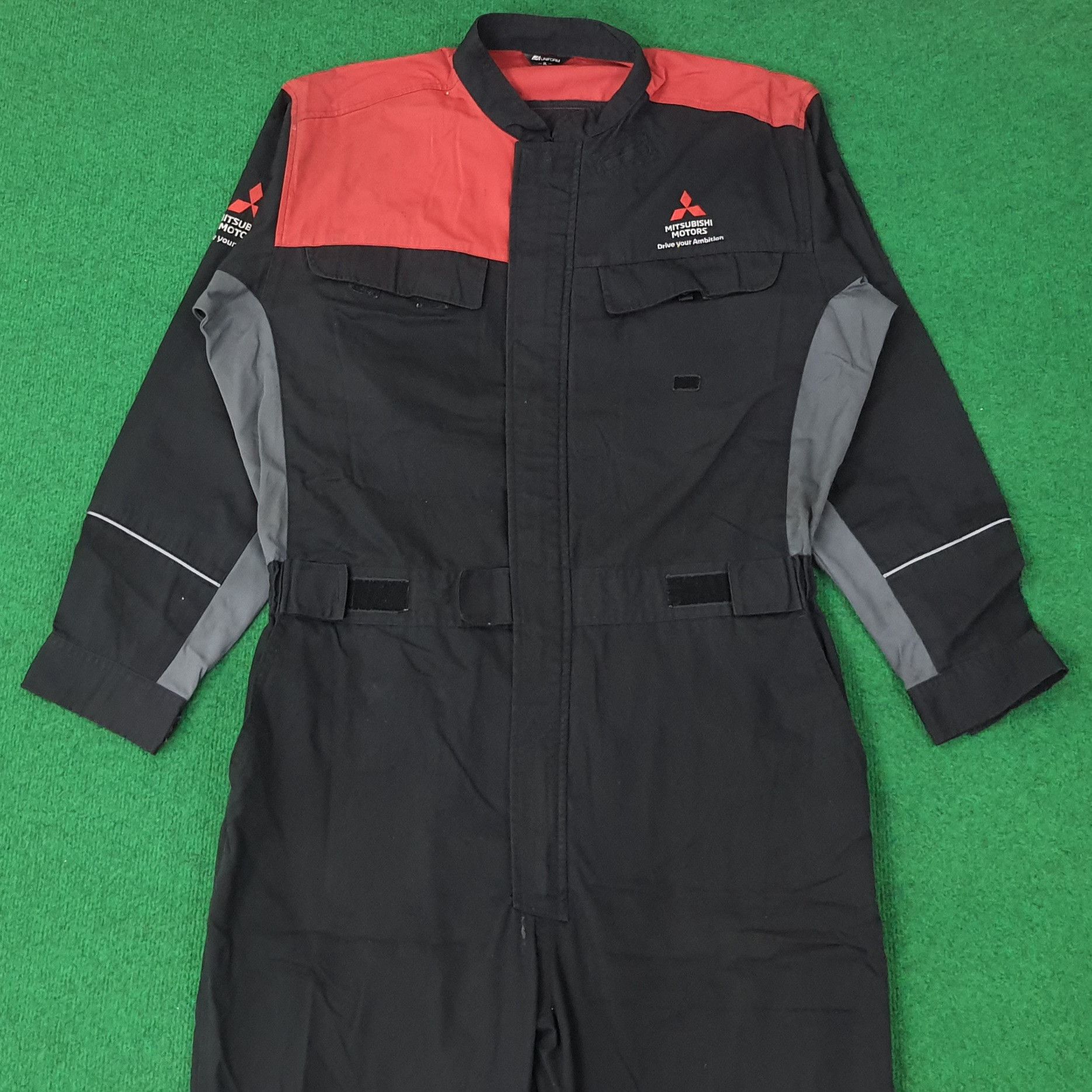 Japanese Brand Vintage Mitsubishi Motor Sports Racing Coverall C257N4 Size US XL / EU 56 / 4 - 4 Thumbnail