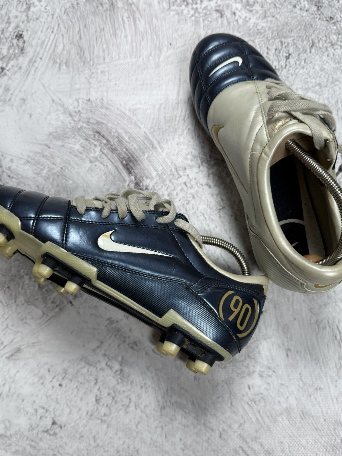 Nike × Vintage Nike Total 90 III FG Blue/White cleats mens 2005 Size US 9.5 / EU 42-43 - 1 Thumbnail