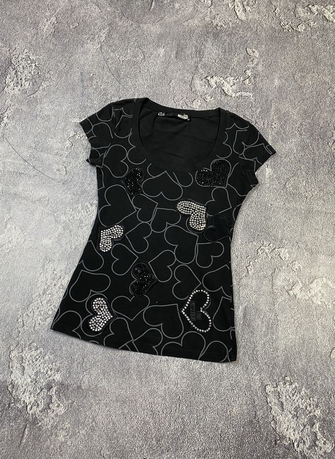 Love Moschino × Moschino Y2K Love Moschino Glamour Ladies T-shirt VTG Size S / US 4 / IT 40 - 2 Thumbnail