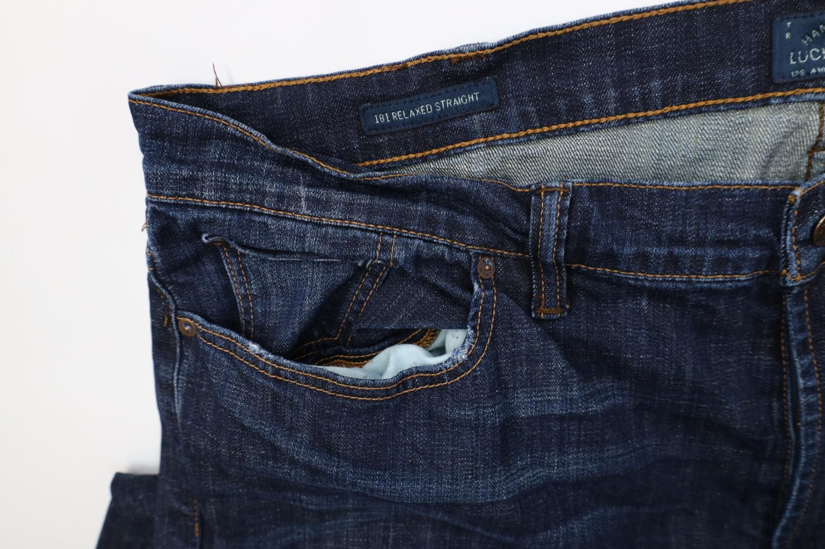 Lucky Brand Vintage Y2K Lucky Brand 181 Relaxed Straight Wide Leg Jeans Size US 44 / EU 60 - 7 Thumbnail