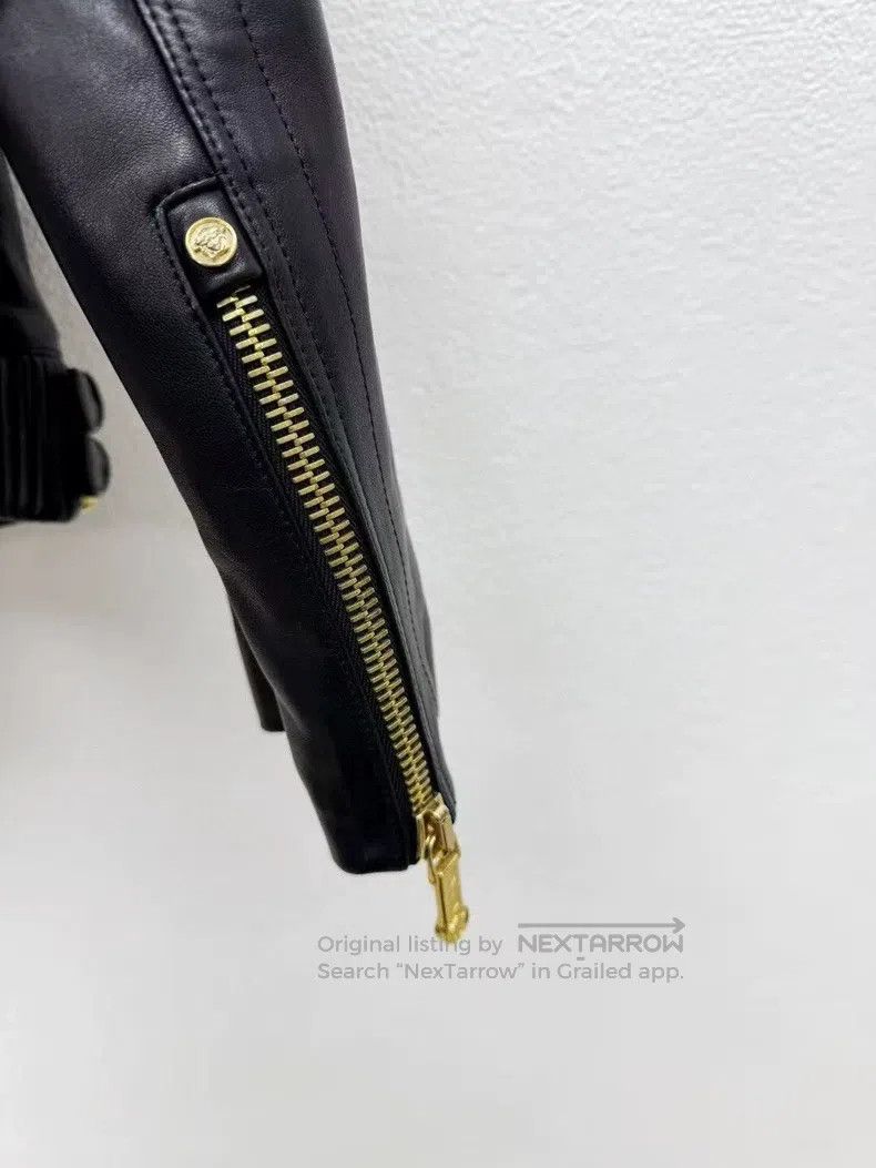 Versace Versace Main line locomotive leather clothestle padded jac Size US M / EU 48-50 / 2 - 6 Thumbnail