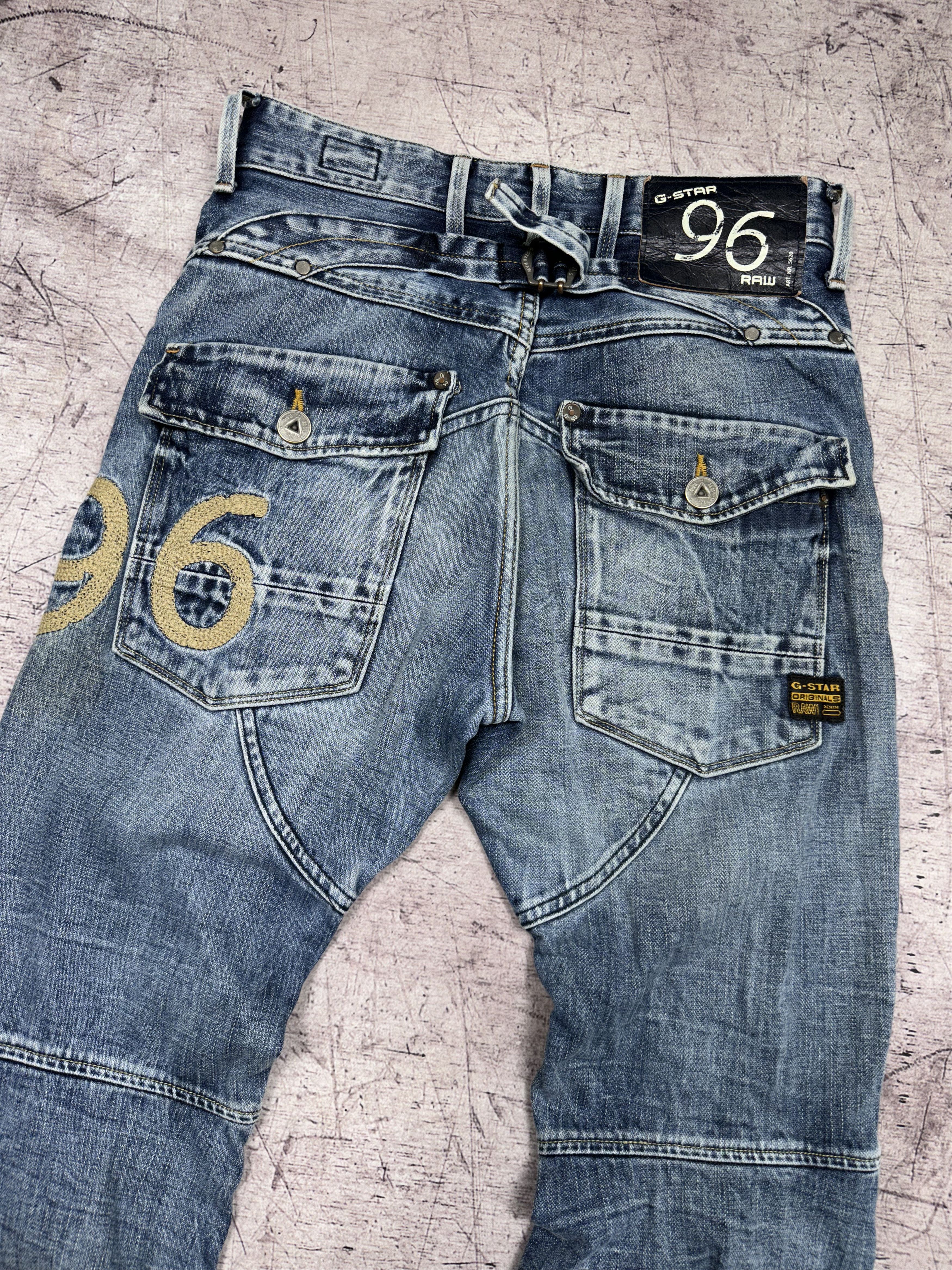 G-Star × Vintage G Star Raw Vintage Mens Denim Pants Double Knee Jeans Size US 28 / EU 44 - 2 Thumbnail