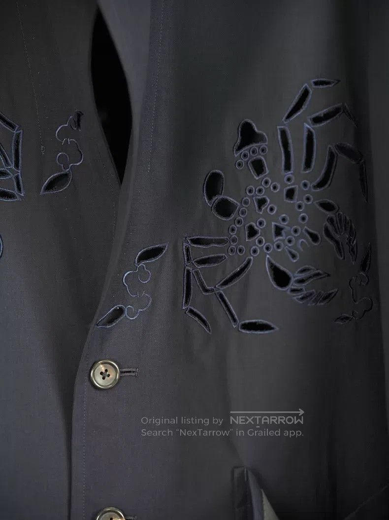 Yohji Yamamoto Yohji Yamamoto Size M 96SS crab cutout suit| Size 38R - 5 Thumbnail