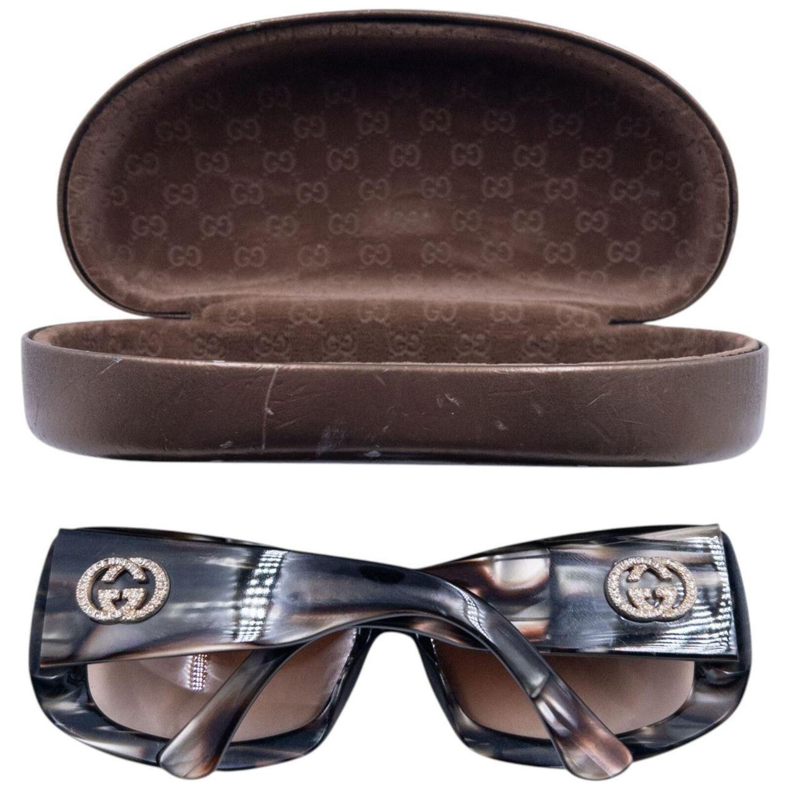 Gucci Vintage 2000s Gucci Diamonte Pattern Sunglasses Size ONE SIZE - 8 Thumbnail