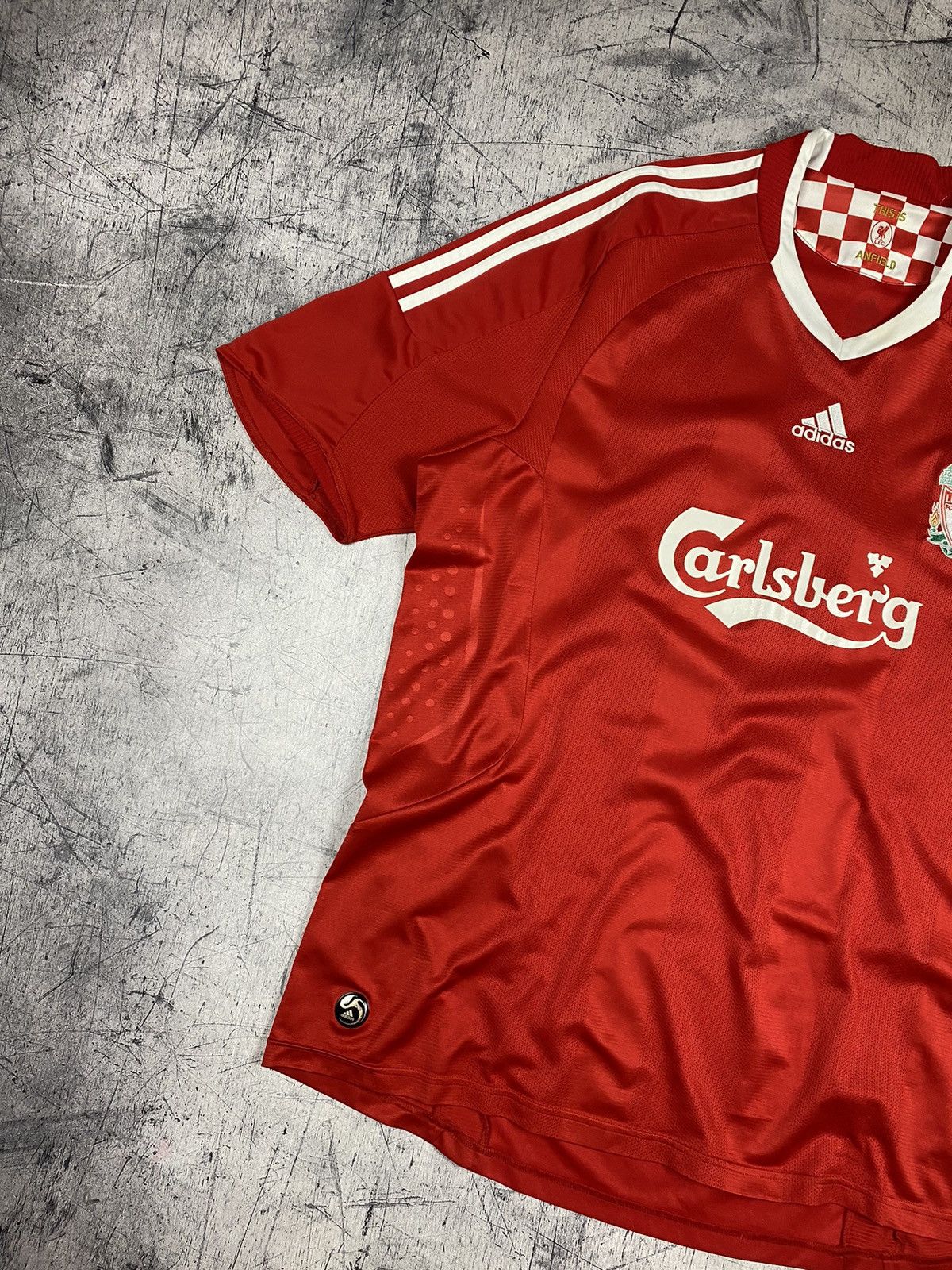 Adidas × Vintage Vintage Adidas Liverpool Soccer Jersey Size US XL / EU 56 / 4 - 4 Thumbnail