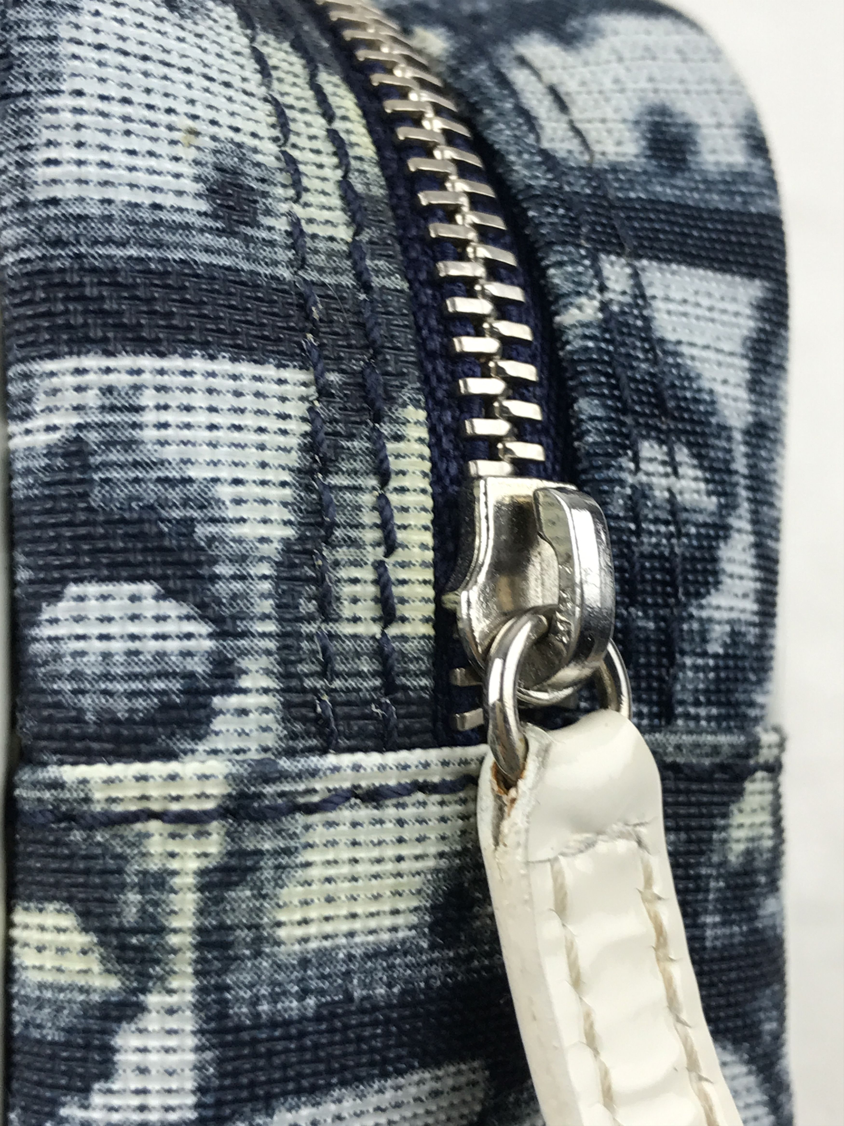 Christian Dior Monsieur Vintage Christian Dior Trotter Pouch Canvas Navy Ivory Size ONE SIZE - 10 Thumbnail