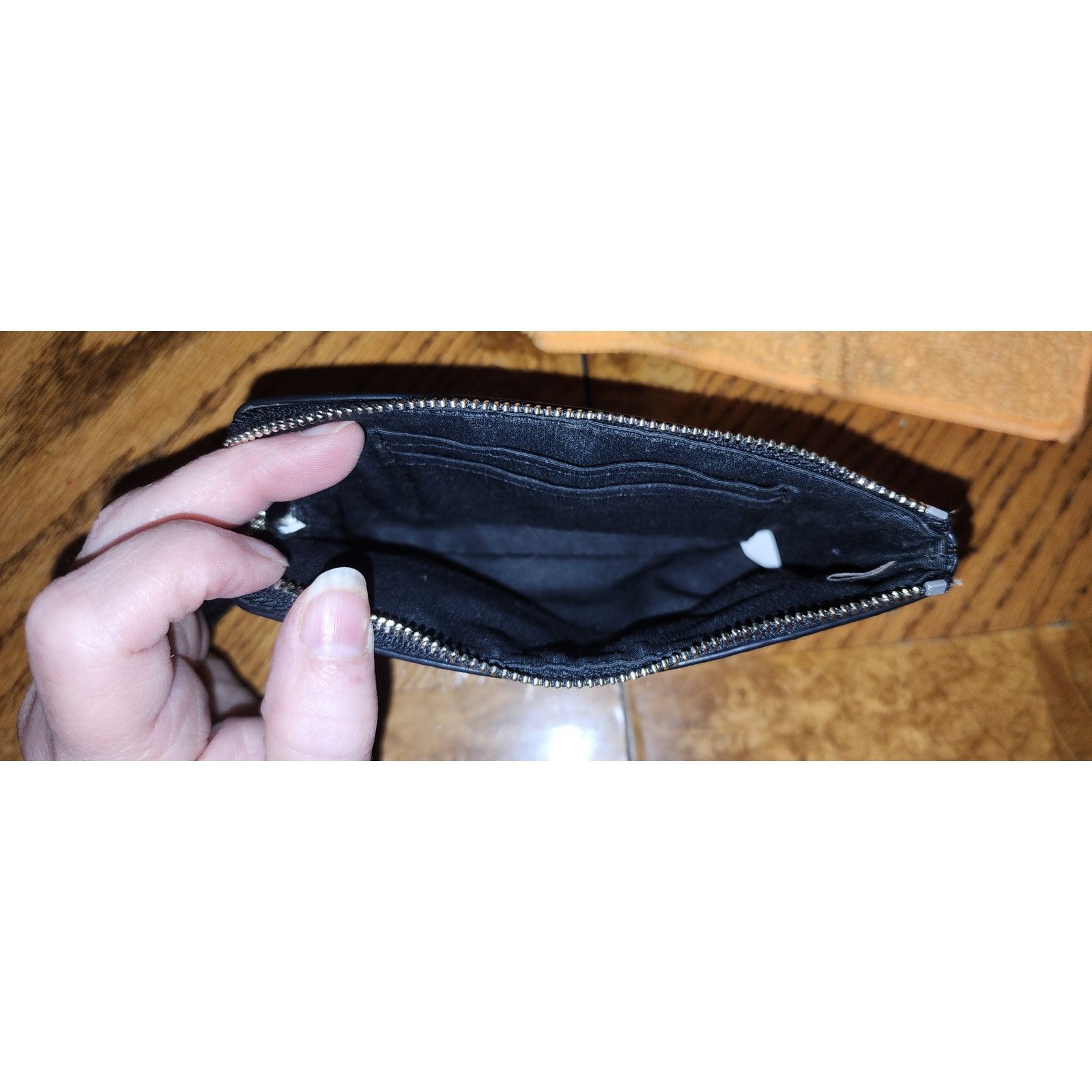 Coach Coach Wristlet F22713 Brown Black Platinum Sig C Corner Zip Size ONE SIZE - 8 Thumbnail