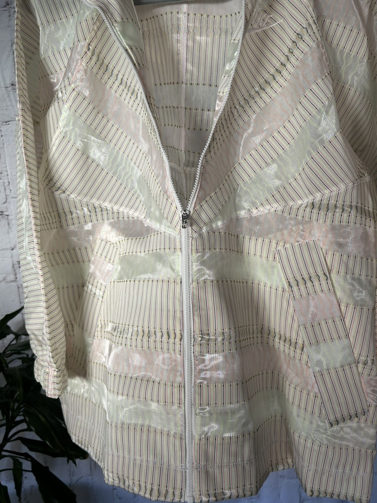 Nike Nike Striped Translucent Oversized Hooded Jacket Size S / US 4 / IT 40 - 12 Thumbnail