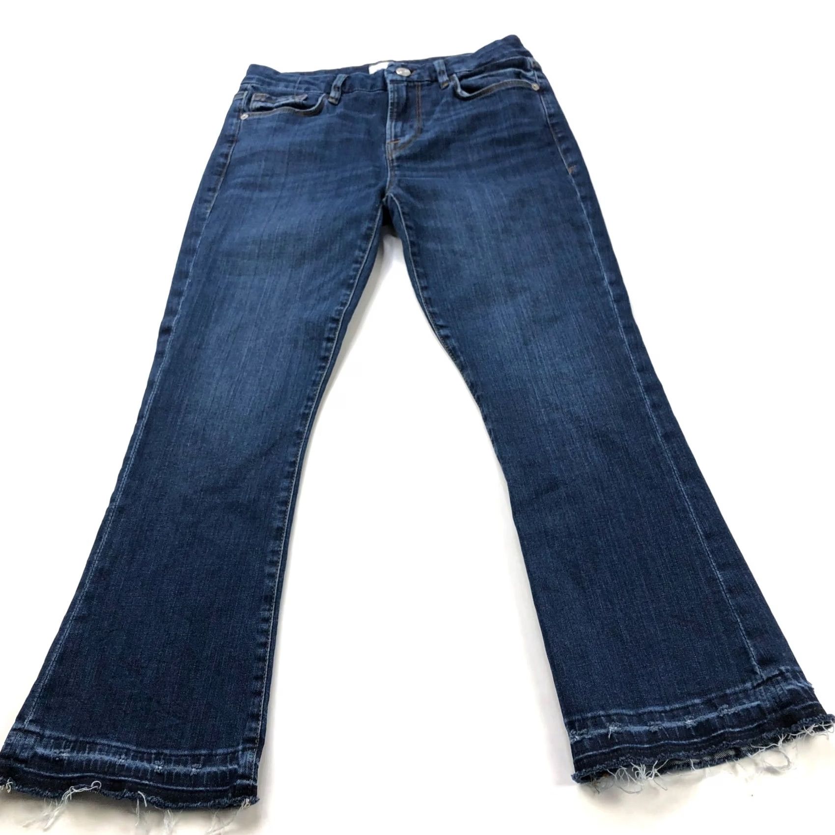 Frame FRAME Jeans Le Crop Mini Boot Cut Off Mid Rise Festival 27 Fits 29W 26L HRJ Size 27" / US 4 / IT 40 - 2 Thumbnail