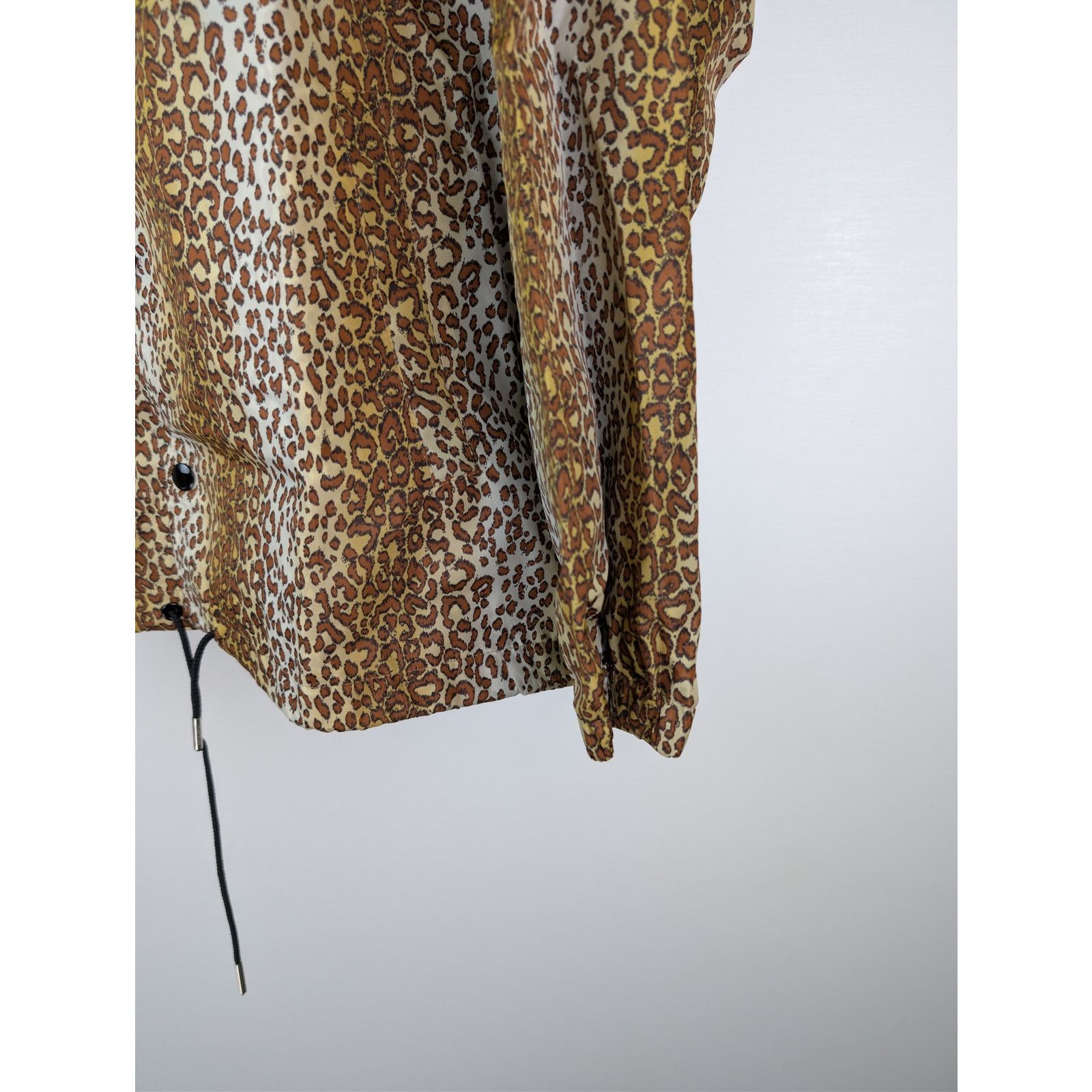 Celine o1rshd1 Leopard Print Nylon Coach Button Up Shirt in Multi Size US S / EU 44-46 / 1 - 6 Thumbnail