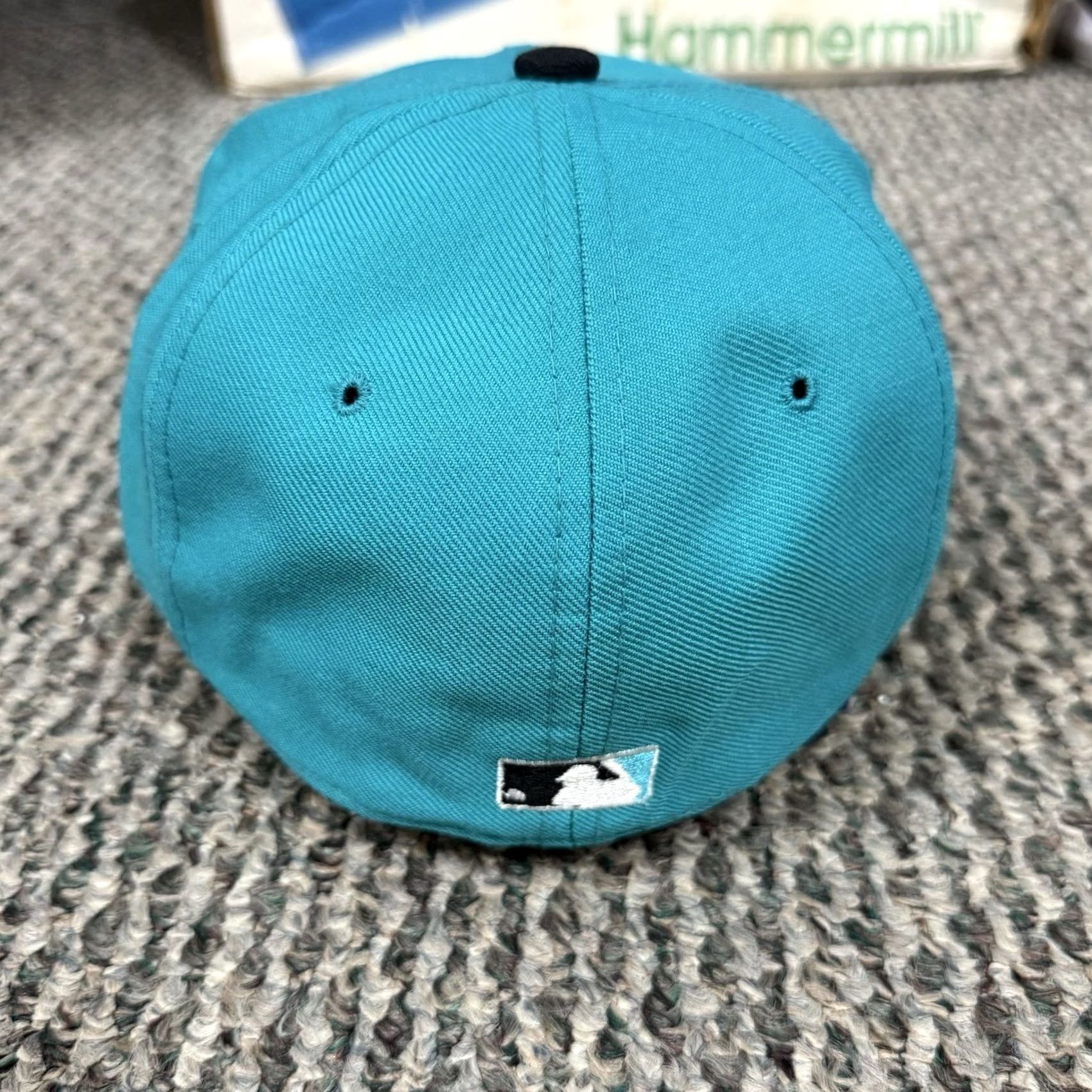 New Era VINTAGE New Era Florida Marlins Hat 6 5/8 Pro Model 90s Fitted Wool Cap MLB Blue Men Mens Cap Sports Baseball Hat Size ONE SIZE - 5 Thumbnail