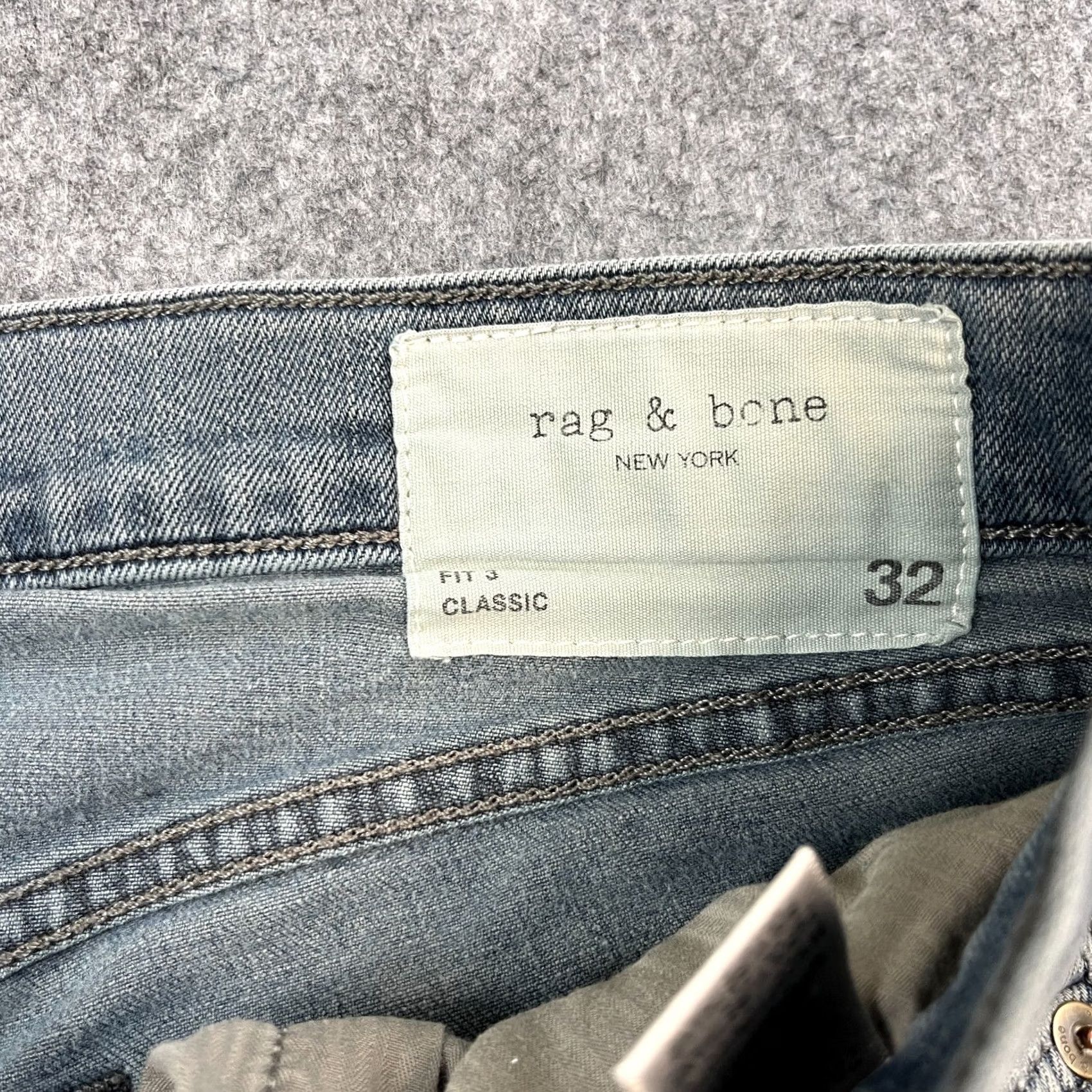 Rag & Bone rag & bone Jeans Slim Skinny 32 34 Grey USA Mens 5-Pocket Denim Cotton Modern Comfort Slim Fit Vintage: No Size US 32 / EU 48 - 7 Thumbnail