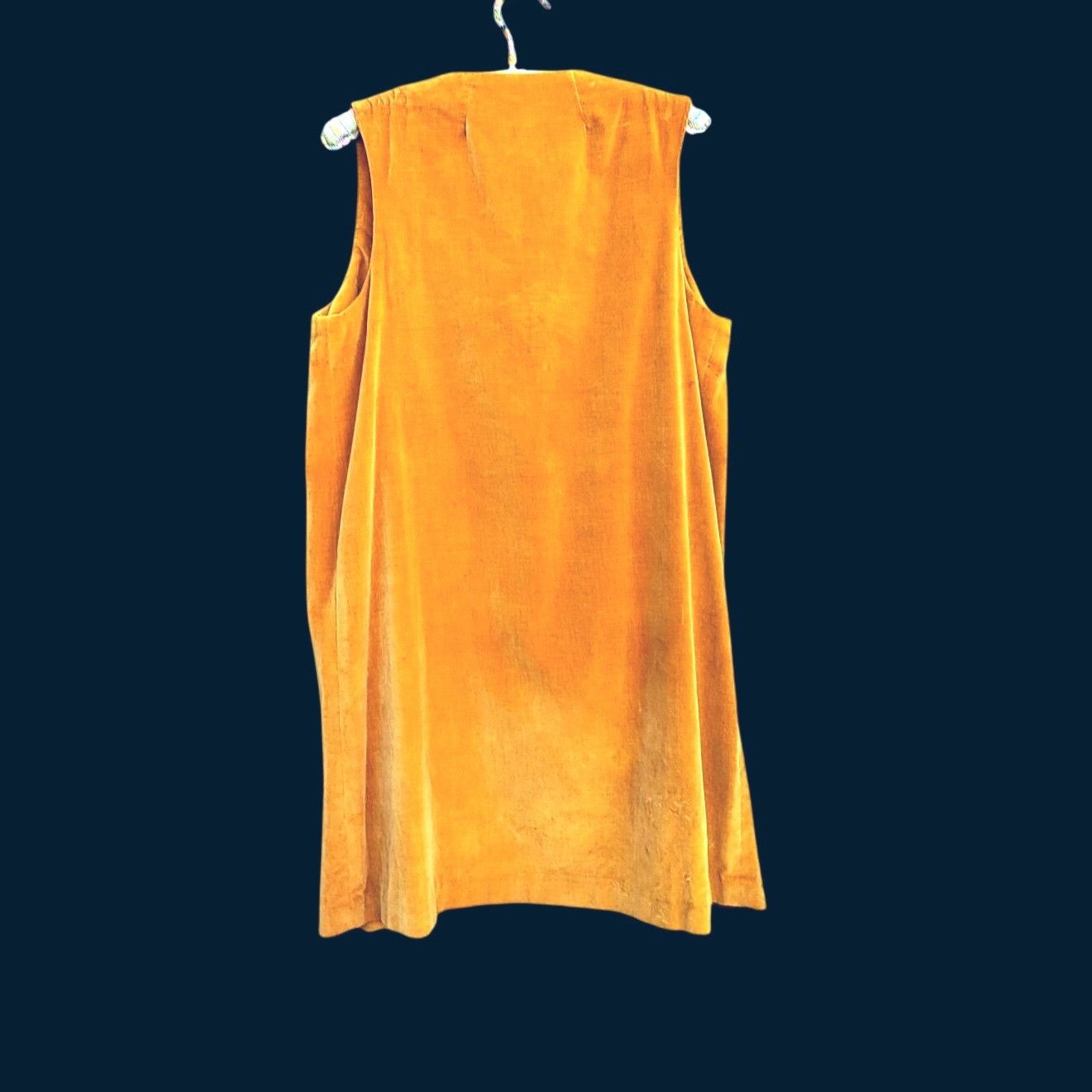Handmade 50s Mustard Corduroy Cigarette Pants & Velvet Draped Vest Se Size 25" / US 0 / IT 36 - 13 Thumbnail