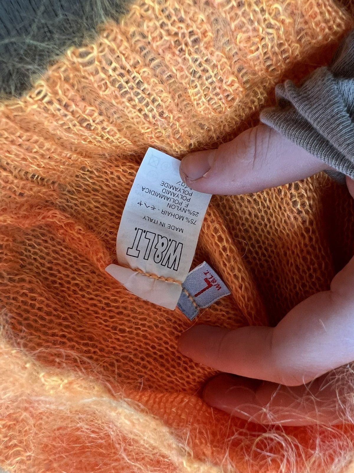 Walter Van Beirendonck Walter van Beirendonck one sleeve mohair knit Size US L / EU 52-54 / 3 - 3 Thumbnail