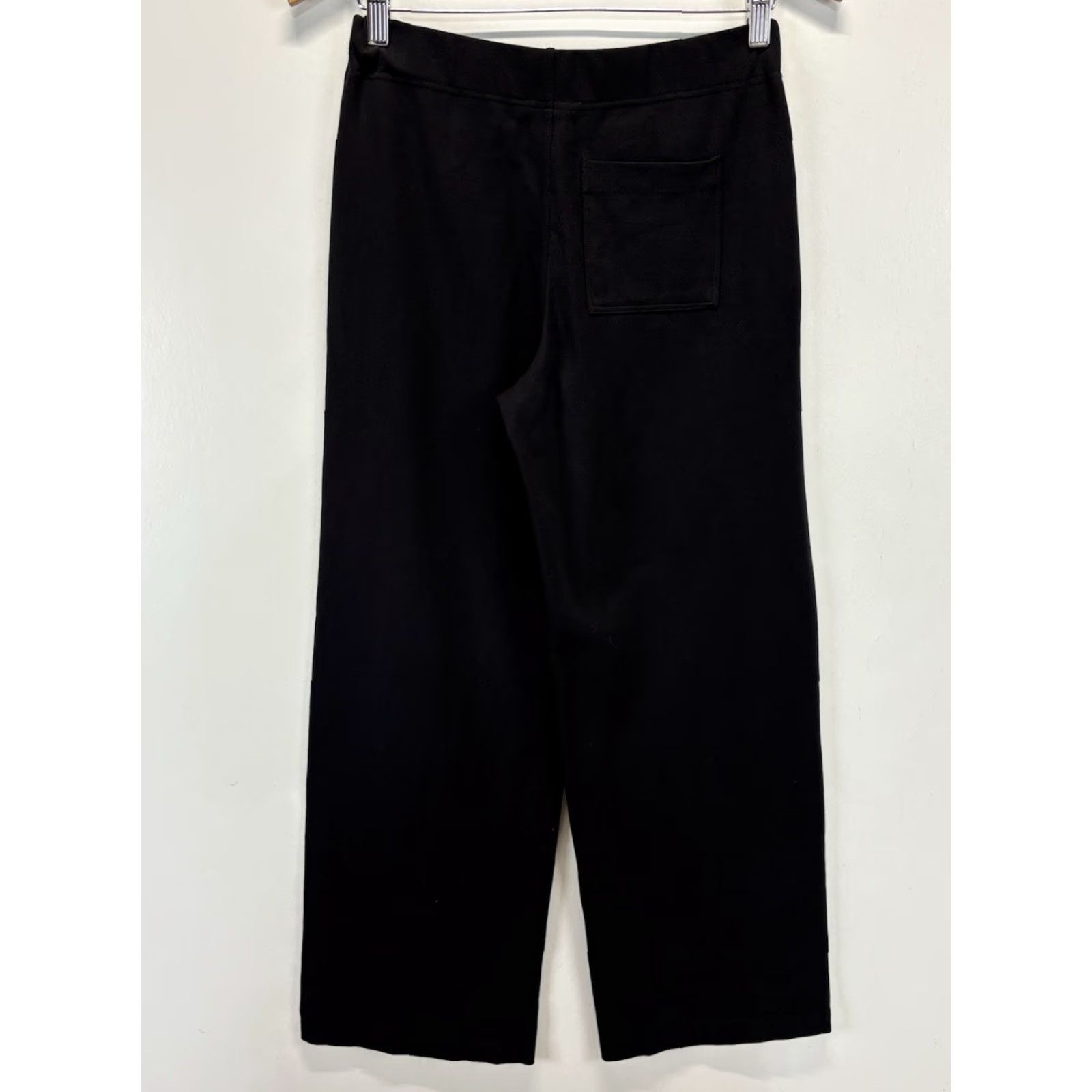 Madewell Madewell Pants Women Small Black Ponte Wide Leg Pull On Comfortable Solid Womens Size 28" / US 6 / IT 42 - 3 Thumbnail