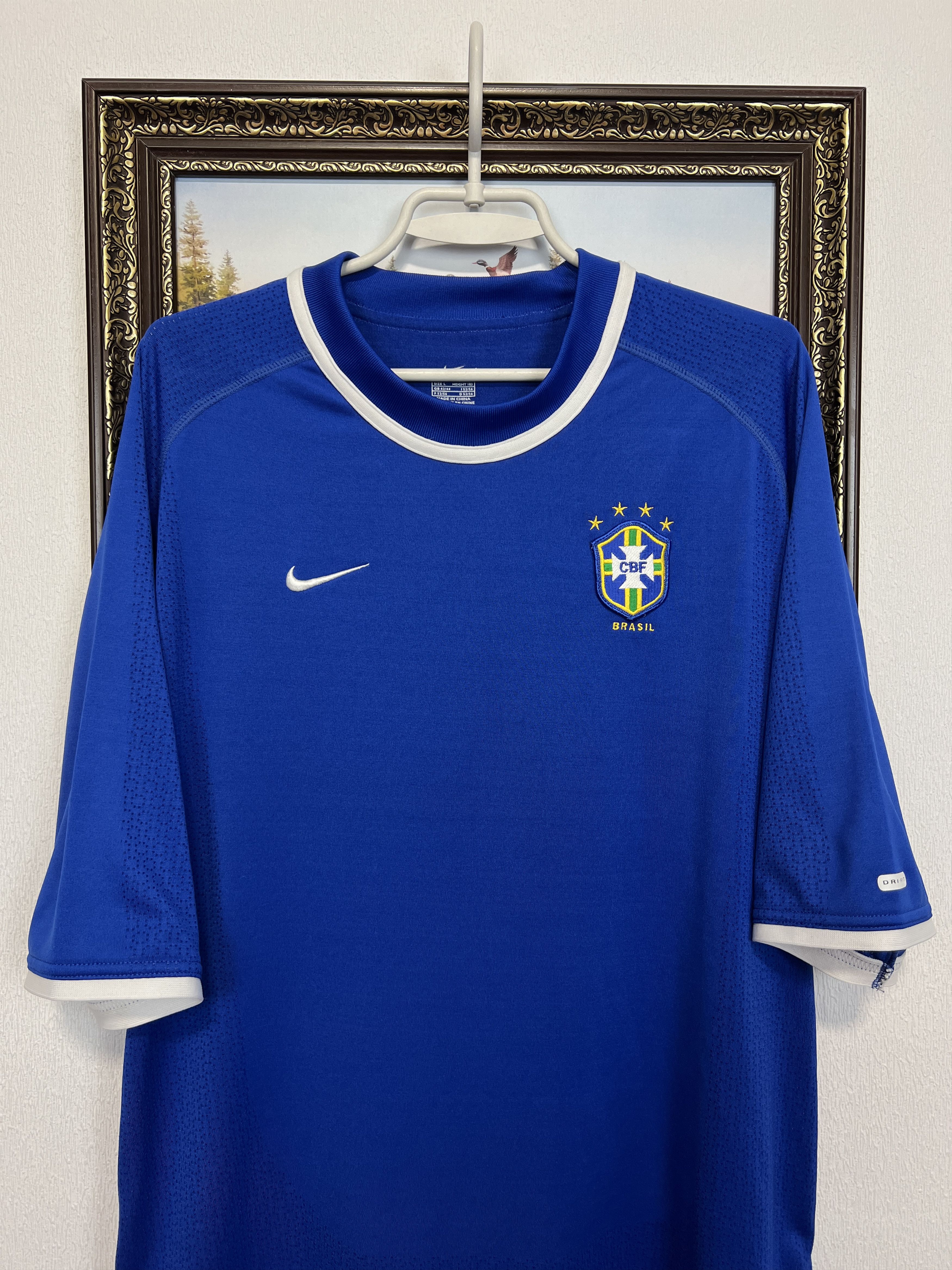 Nike Brazil Away football shirt Soccer Jersey Trikot National Size US L / EU 52-54 / 3 - 2 Thumbnail
