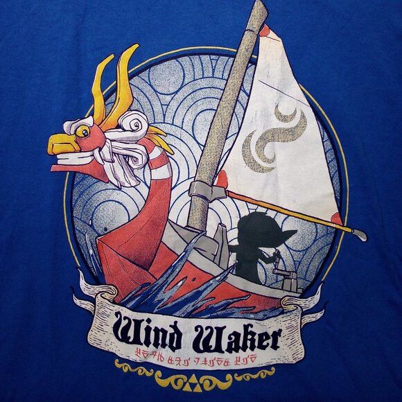 Nintendo × Vintage Vintage Legend Of Zelda Wind Waker T-Shirt Size US XL / EU 56 / 4 - 1 Thumbnail