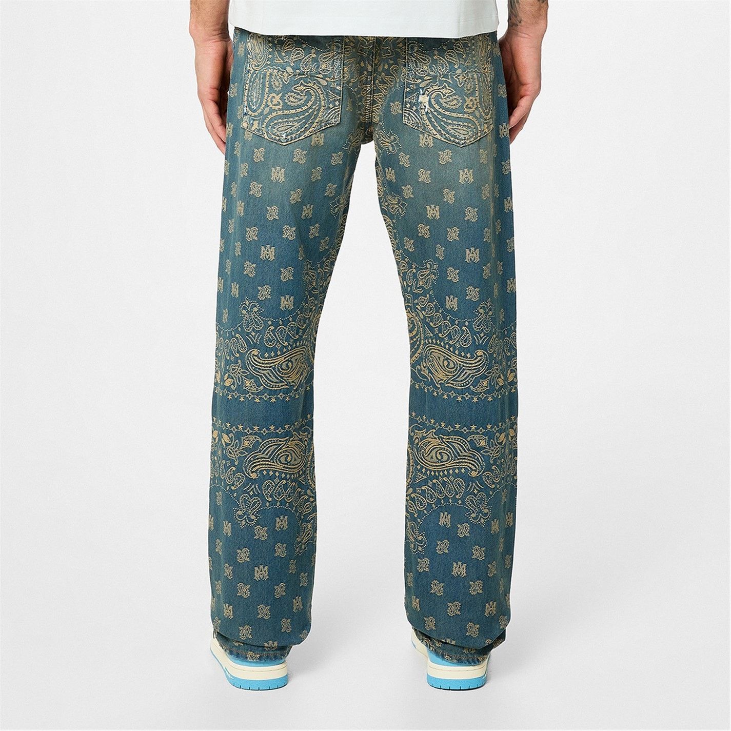 Amiri AMIRI Bandana Straight Leg Jeans Size US 30 / EU 46 - 4 Thumbnail