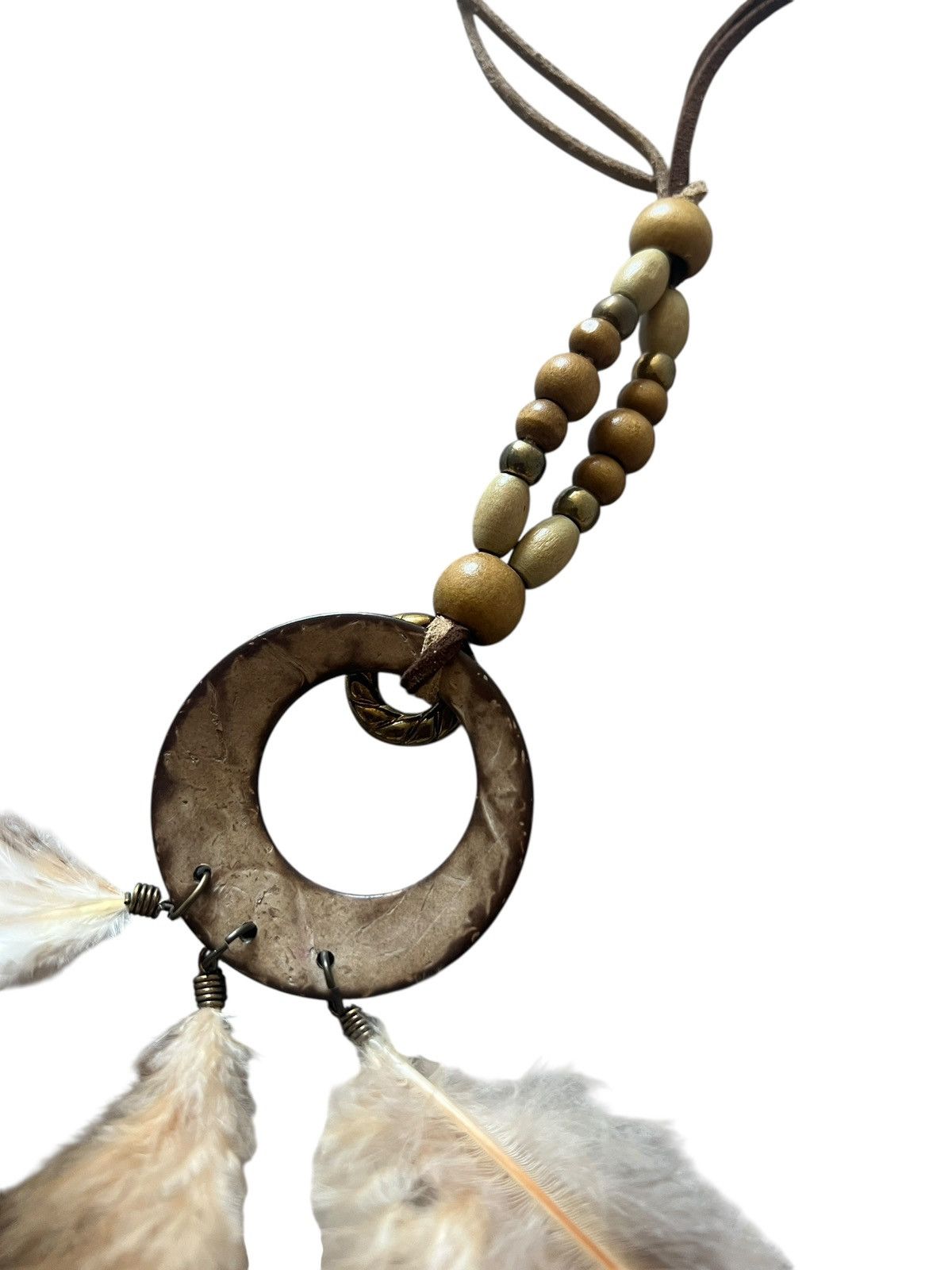 GOA 1990s GOA Ethnic Tribal Feather Necklace Size ONE SIZE - 6 Thumbnail