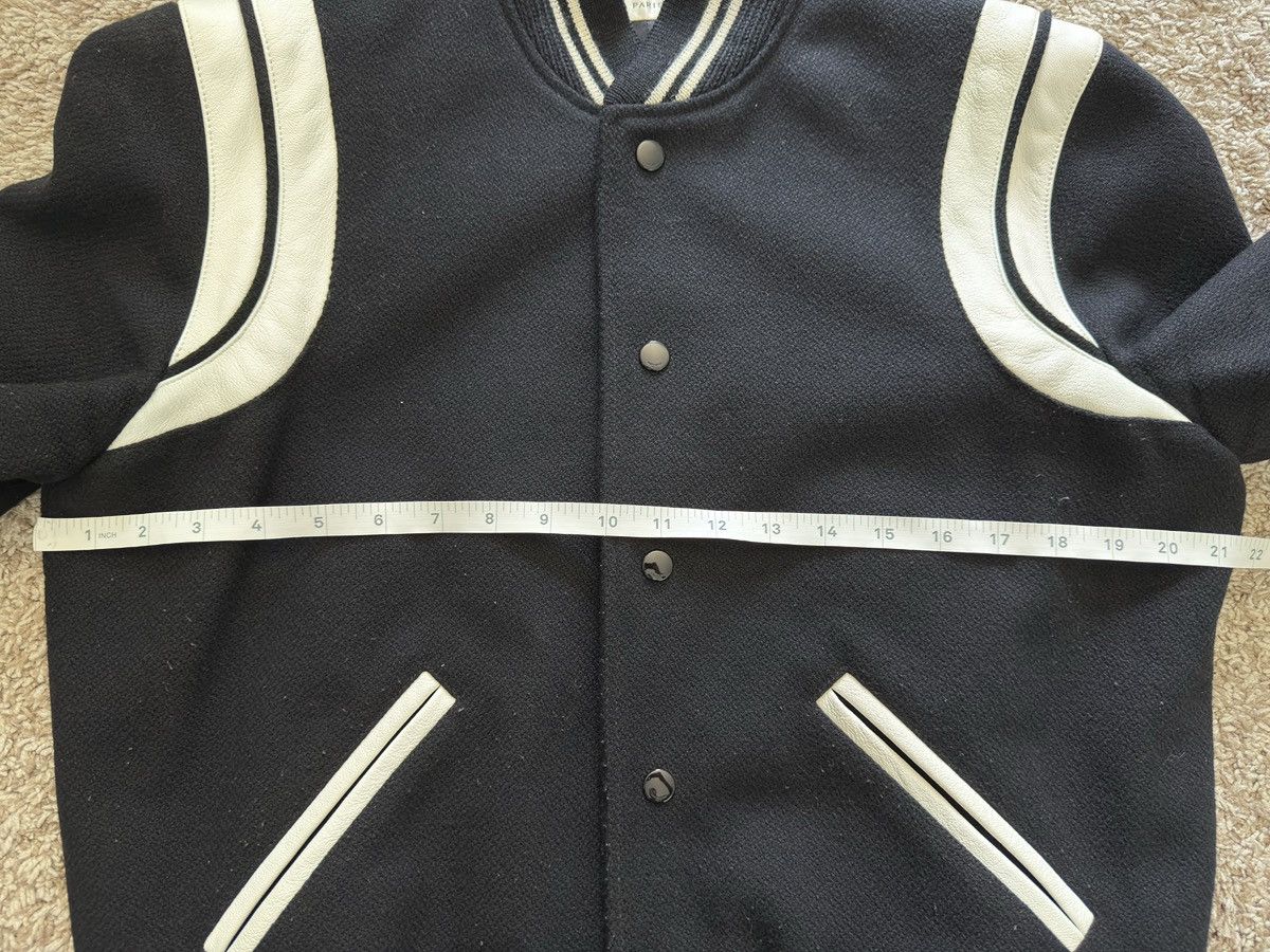 Saint Laurent Paris 2018 Teddy Jacket Varsity Bomber