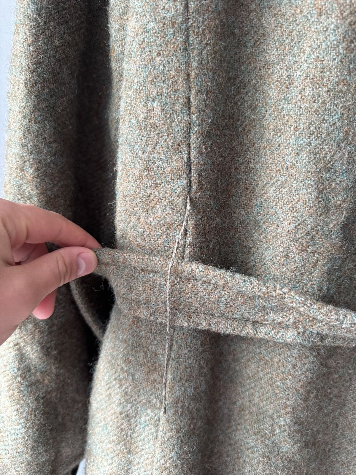 Aquascutum AQUASCUTUM PURE WOOL GRAY LONG TAILORED COAT FUR COLLAR Size US L / EU 52-54 / 3 - 8 Thumbnail