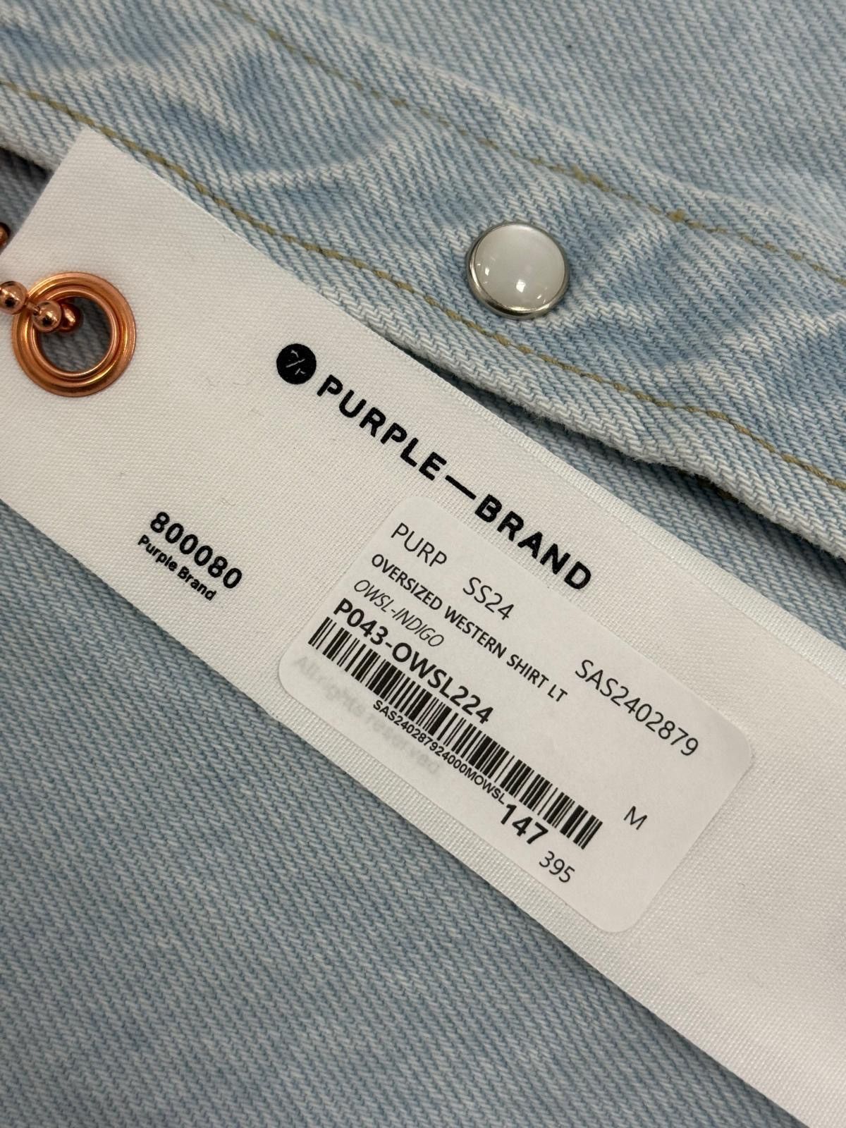 Purple Brand Western LS Shirt Size US M / EU 48-50 / 2 - 2 Thumbnail