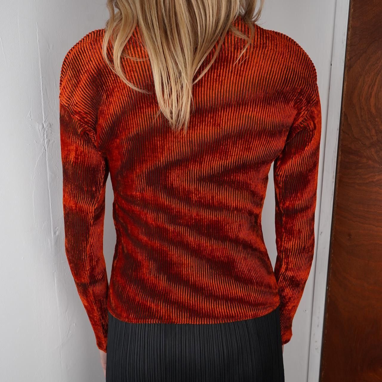 Issey Miyake Issey Miyake Felt Long sleeve top Size ONE SIZE - 5 Thumbnail