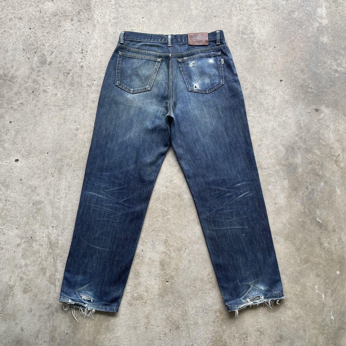 Japanese Brand W32 Vintage Edwin 403 Faded Jeans Denim Pants Size US 32 / EU 48 - 11 Thumbnail