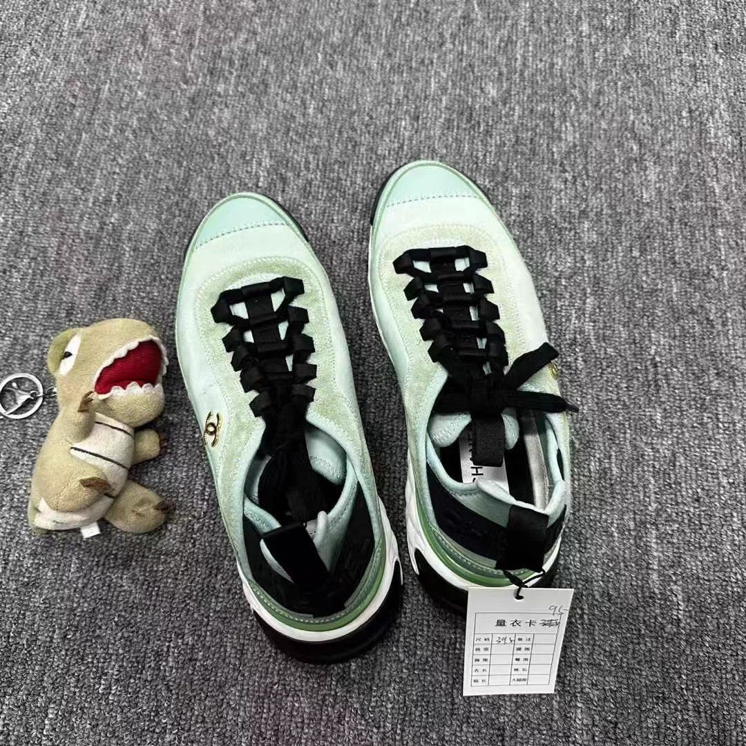 Chanel Chanel 95 New Green Air Cushion Sneakers EU 39 Size US 8 / IT 38 - 4 Thumbnail