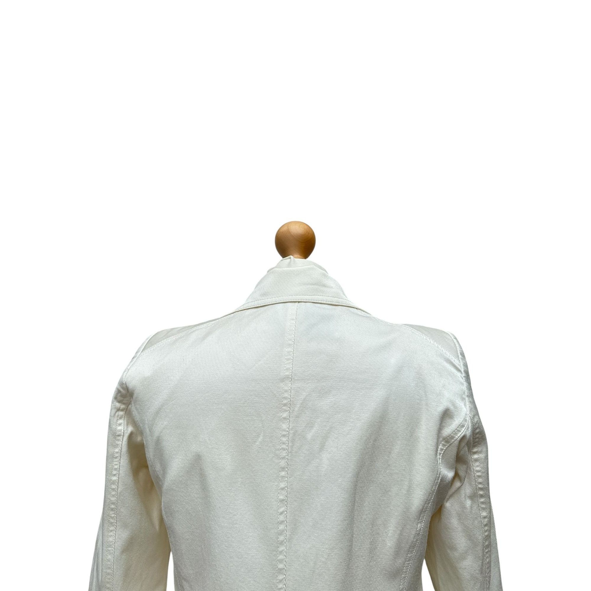 Alexander McQueen 1990s White Blazer Jacket Size M / US 6-8 / IT 42-44 - 3 Thumbnail