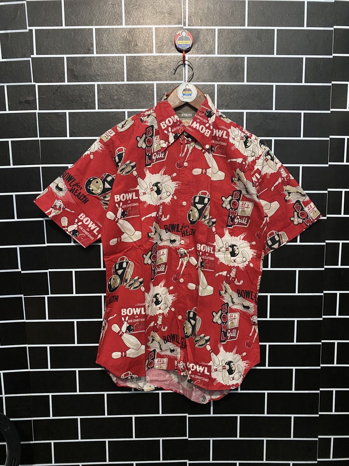 Dry Bones × Vintage Dry Bones single needle vintage AOP Bowling Shirts Size US S / EU 44-46 / 1 - 1 Thumbnail
