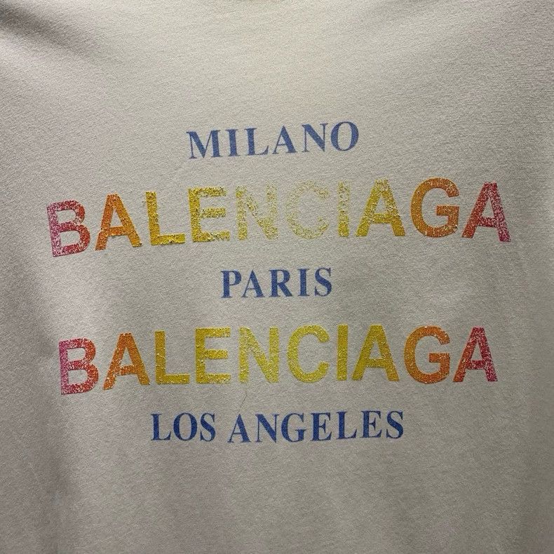 Balenciaga Balenciaga Printed Logo Short-Sleeve T-Shirt Size US XS / EU 42 / 0 - 4 Thumbnail