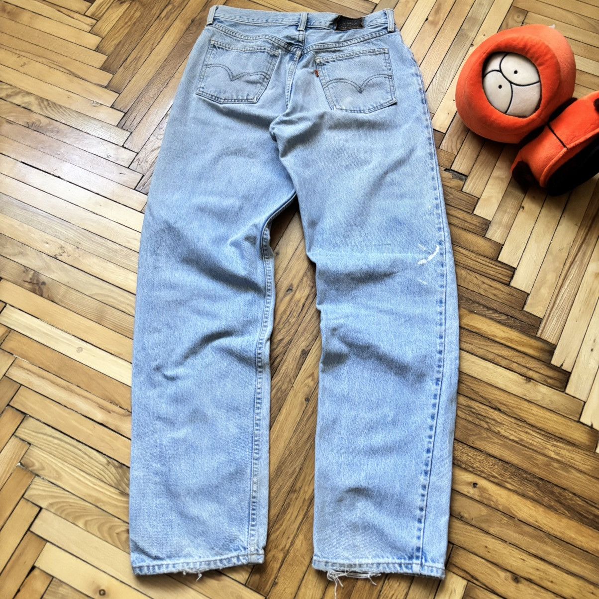 Levi's Vintage 90’s Levi’s 618 CrazyFit Orange Tab Distressed Jeans Size US 32 / EU 48 - 2 Thumbnail
