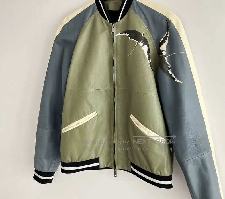 Valentino Valentino Asuka leather jacket baseball uniform jacket Size US S / EU 44-46 / 1 - 5 Thumbnail
