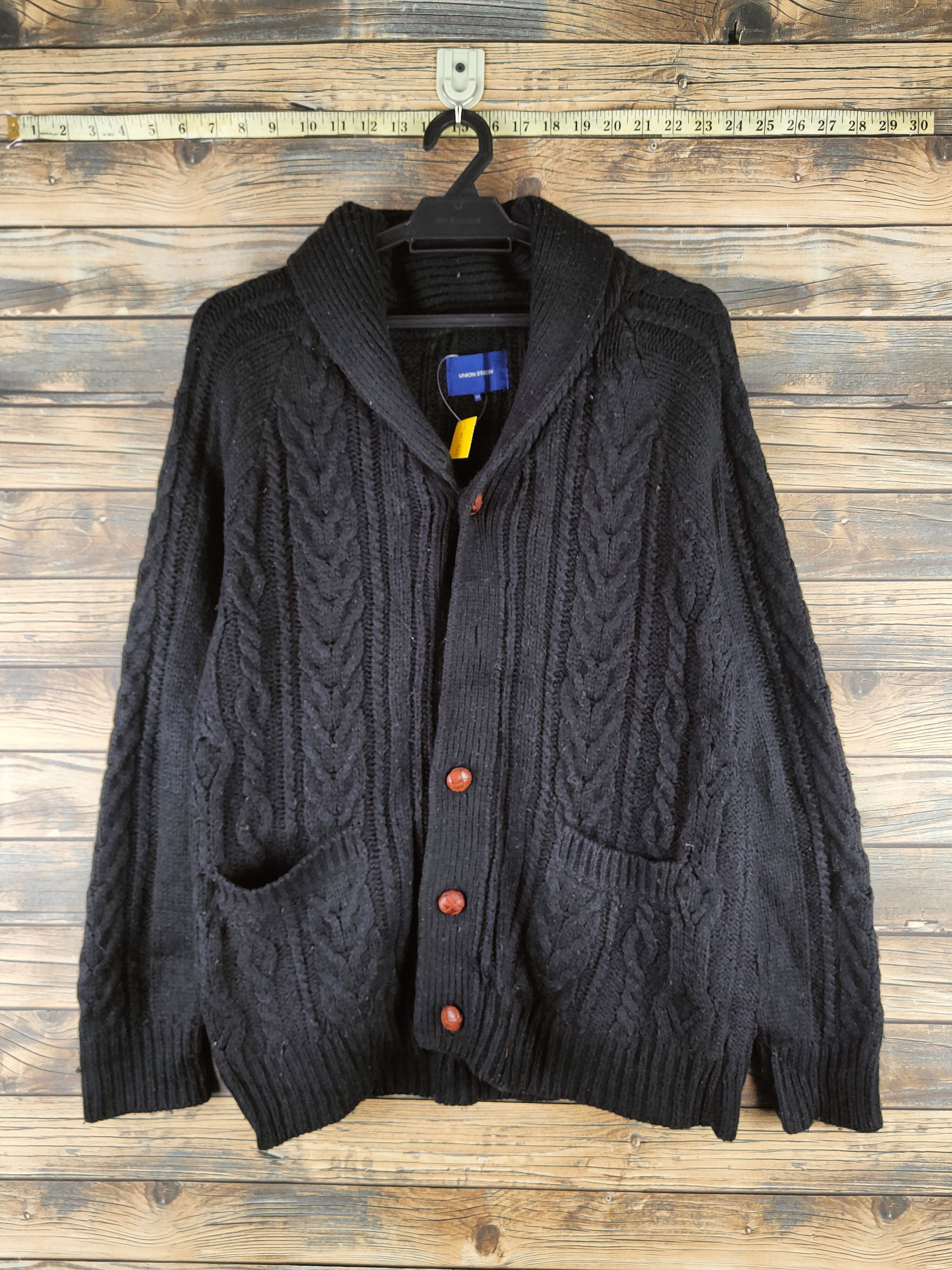 Japanese Brand DL Union Station Black Knitwear Sweaters #46-527 Size US M / EU 48-50 / 2 - 1 Thumbnail