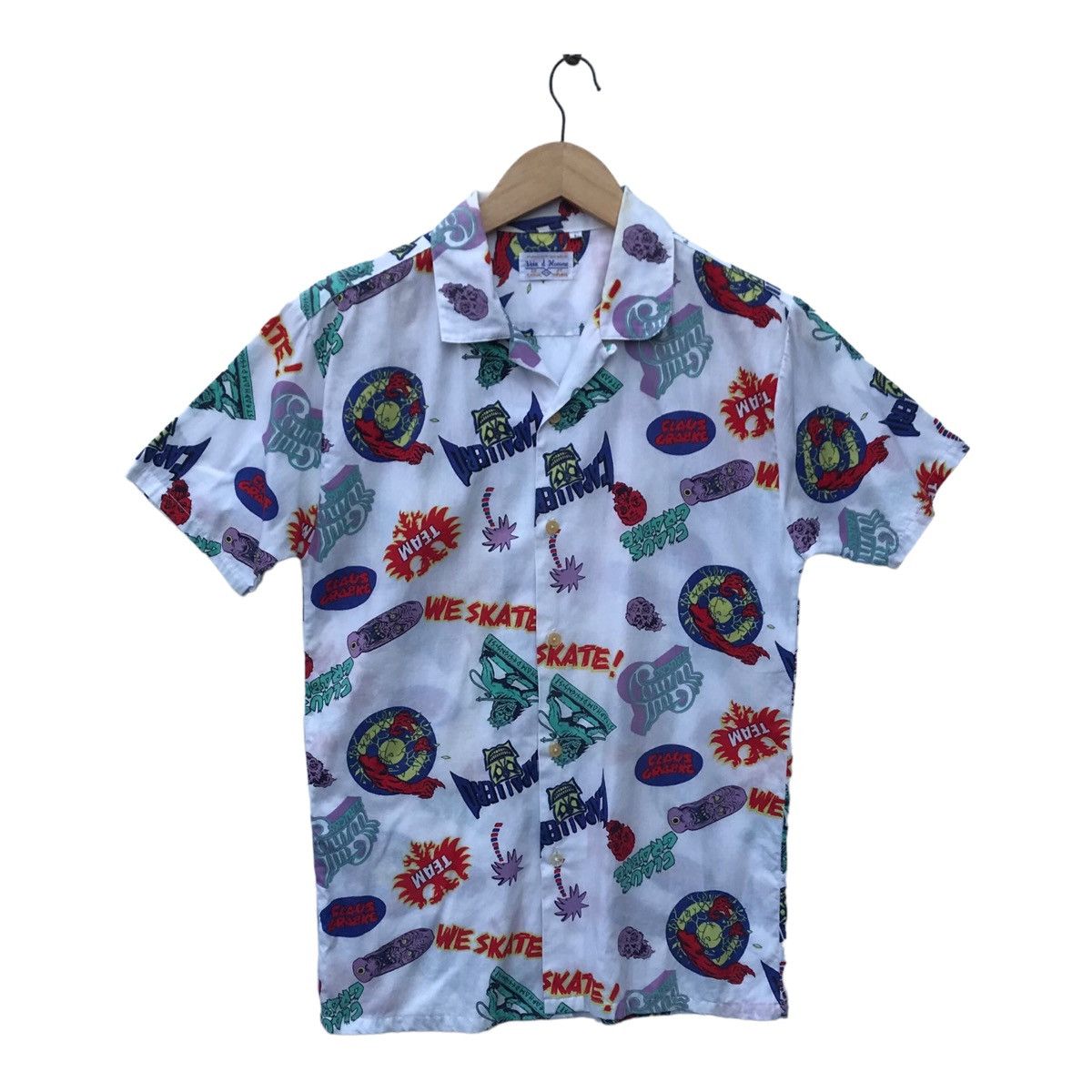 Vintage Vintage Steve Caballero Skate Overprinted Altered Shirt Size US S / EU 44-46 / 1 - 1 Thumbnail