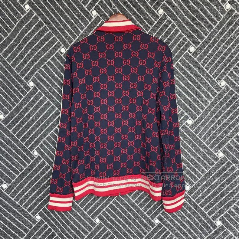 Gucci Gucci Classic GG cotton jacquard stand-up collar zipper lo Size US XXL / EU 58 / 5 - 2 Thumbnail