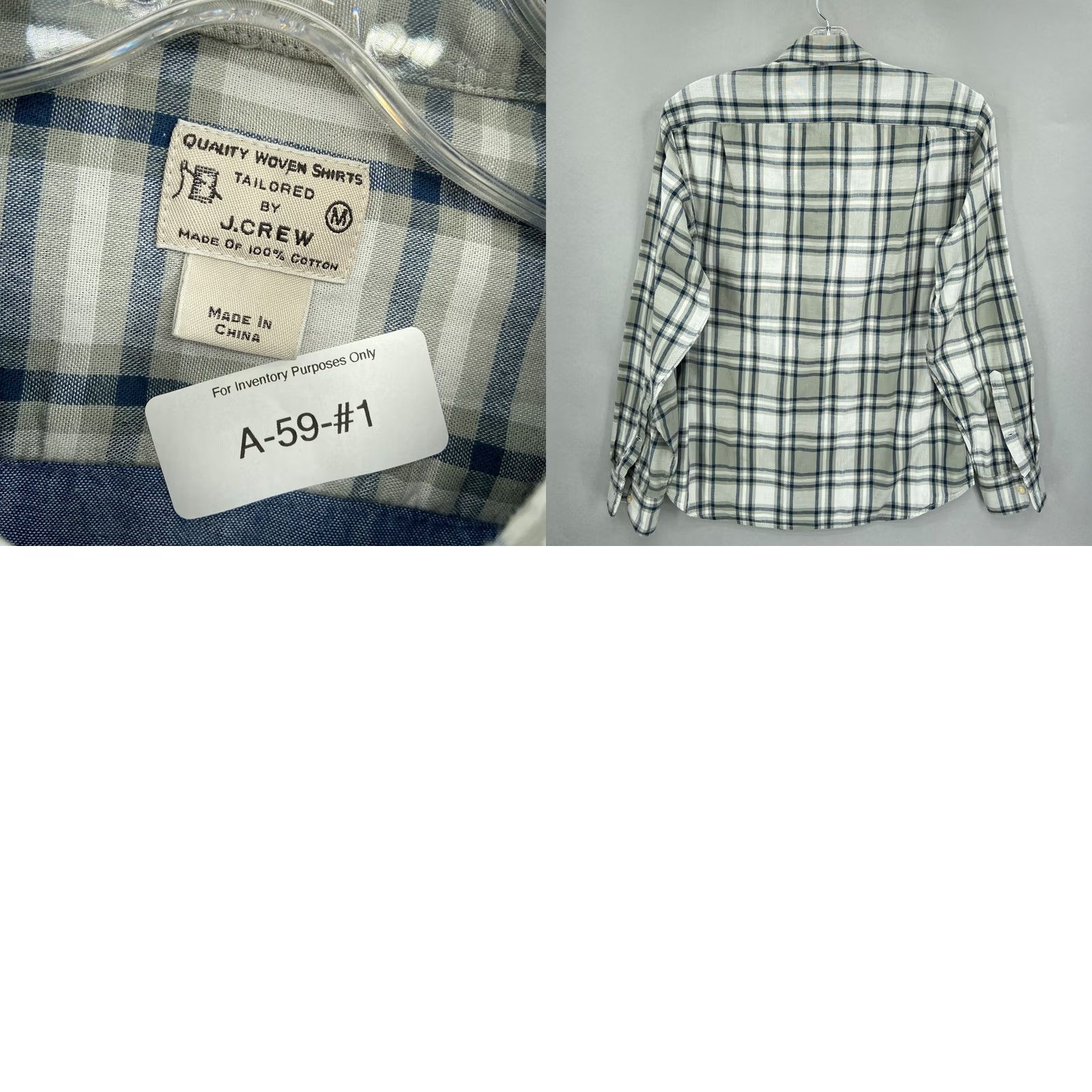 J.Crew J Crew Shirt Mens Medium Green Blue Beige Plaid Button Down Long Sleeve M Size US M / EU 48-50 / 2 - 8 Thumbnail