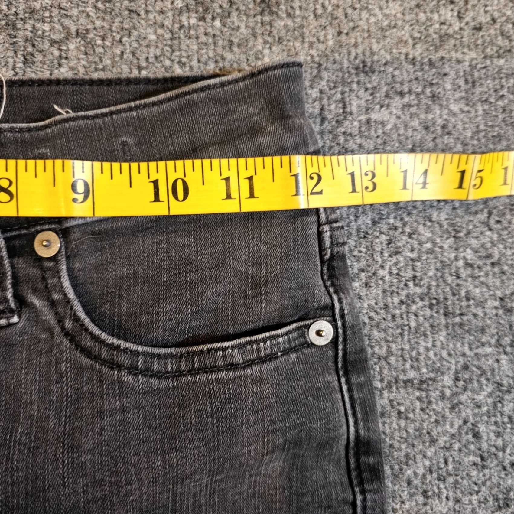 Madewell Madewell Jeans Womens 24 Petite Black Button Fly Demi Boot Stretch Casual Basic Size 42" / US 20 - 5 Thumbnail