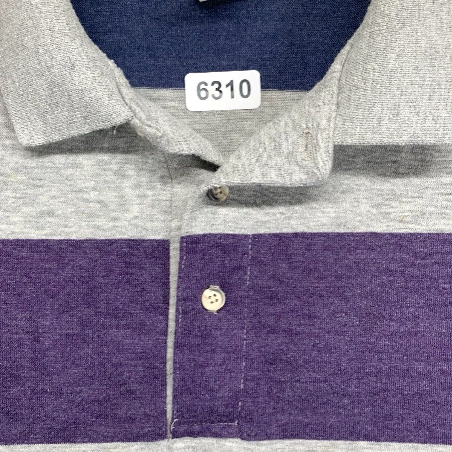 Vintage VINTAGE 90s Mens Polo Shirt Big & Tall 2XL Casual Lightweight Cotton USA Striped Style Size US XXL / EU 58 / 5 - 4 Thumbnail