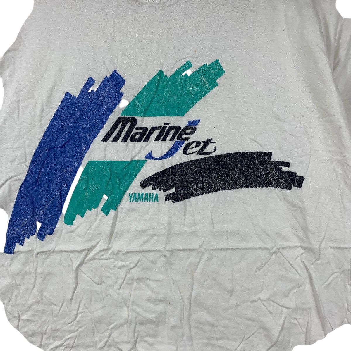 Vintage Vintage 90’ YAMAHA MARINE JET Japan Engineering Tee Shirt Size US L / EU 52-54 / 3 - 4 Thumbnail