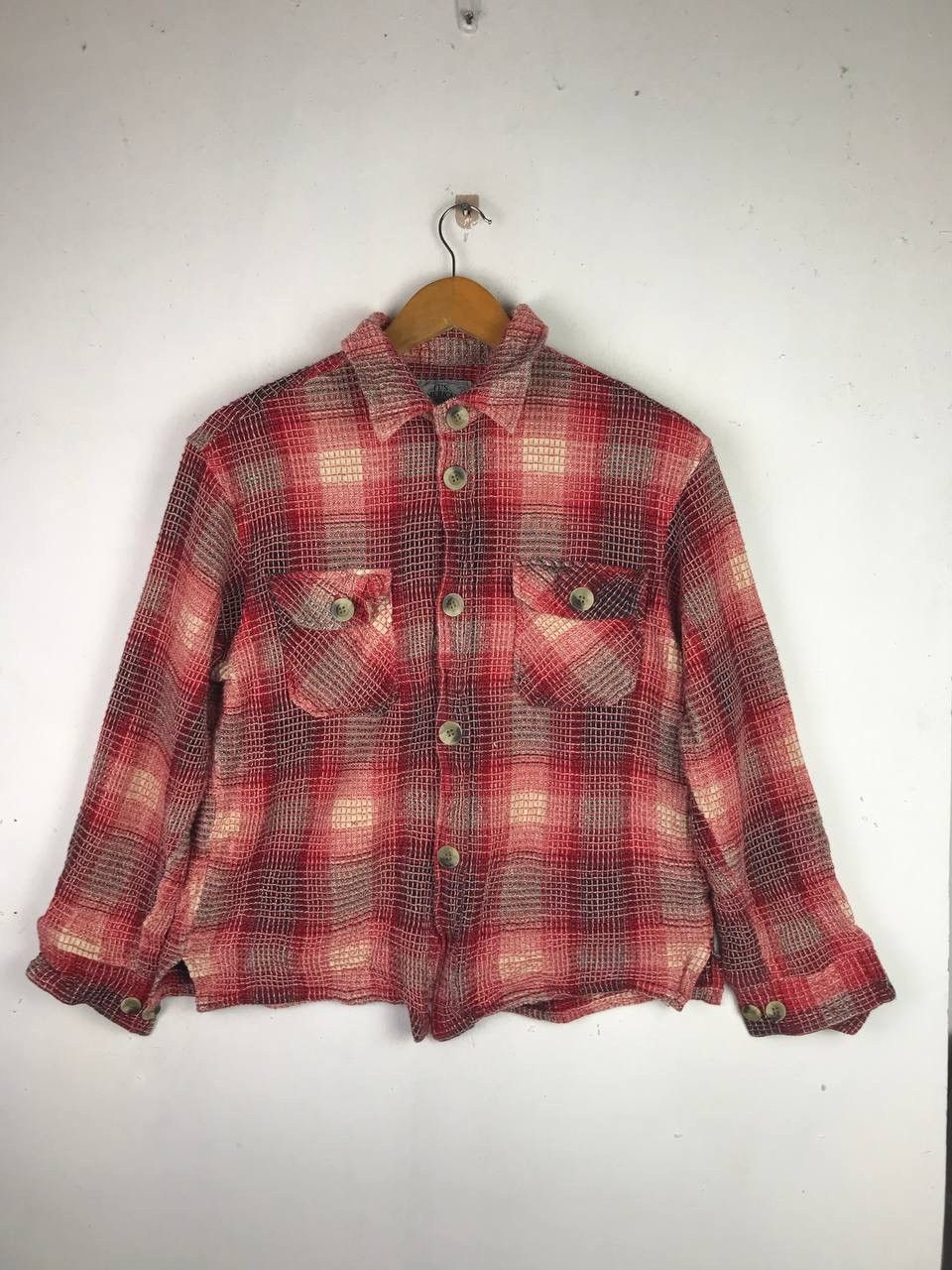 image of Very Vintage Very Design Crop Knit Flannel Design, Men's (Size Medium)