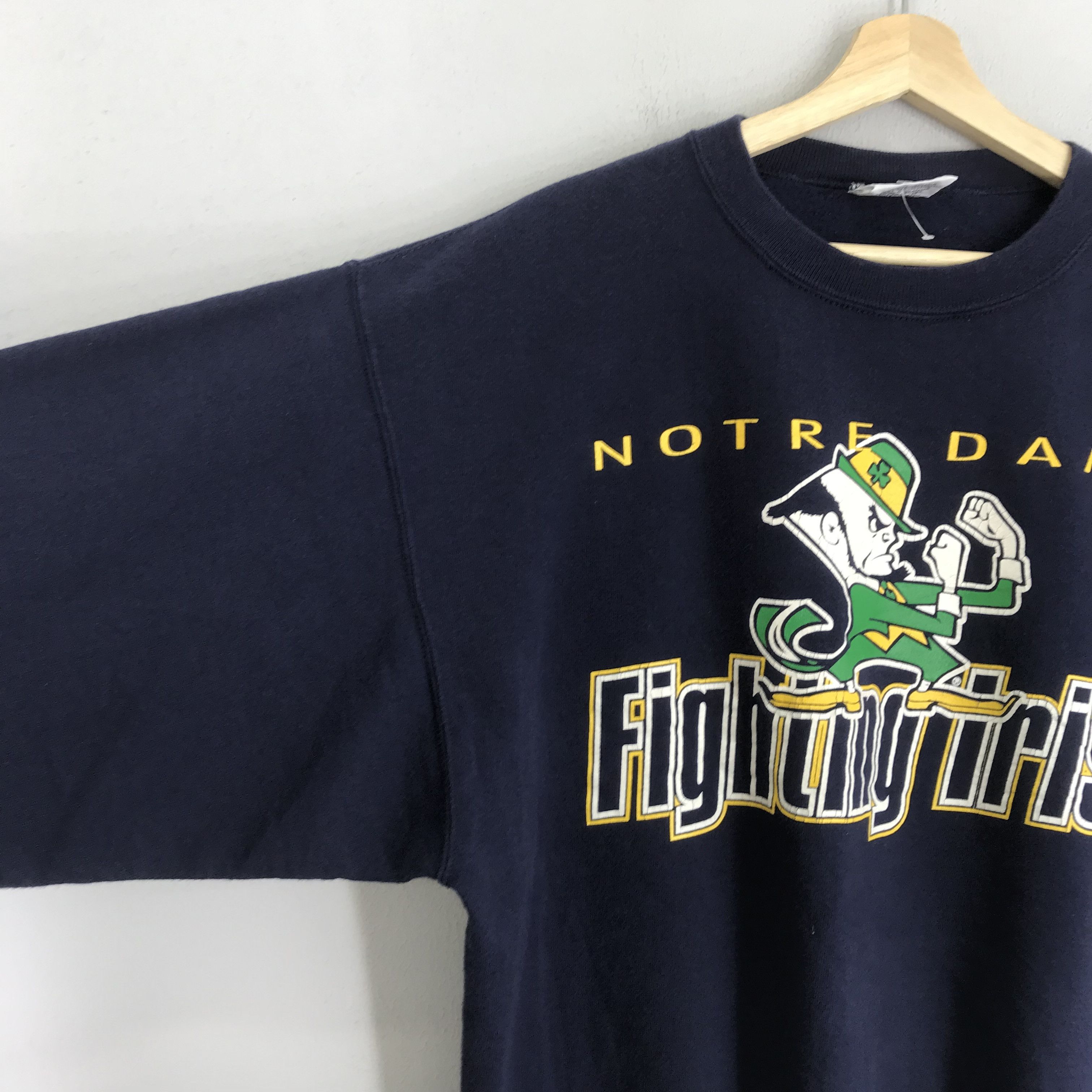 NCAA Vintage 90's Notre Dame Fighting Irish Ncaa Sweatshirt - 325 Size US L / EU 52-54 / 3 - 4 Thumbnail