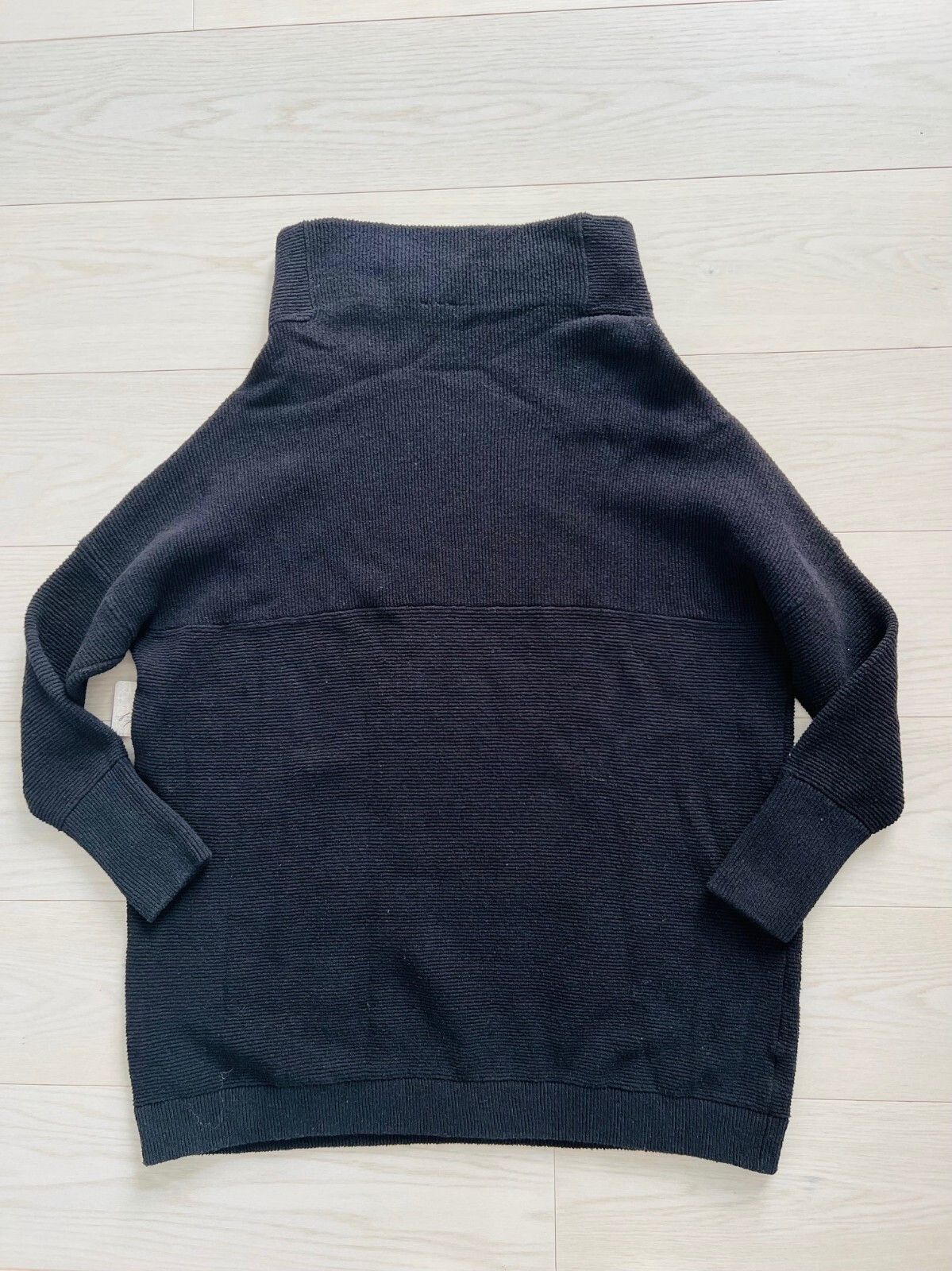 Free People Free People Ottoman Slouchy Sweater Tunic Black ( S ) Size S / US 4 / IT 40 - 7 Thumbnail