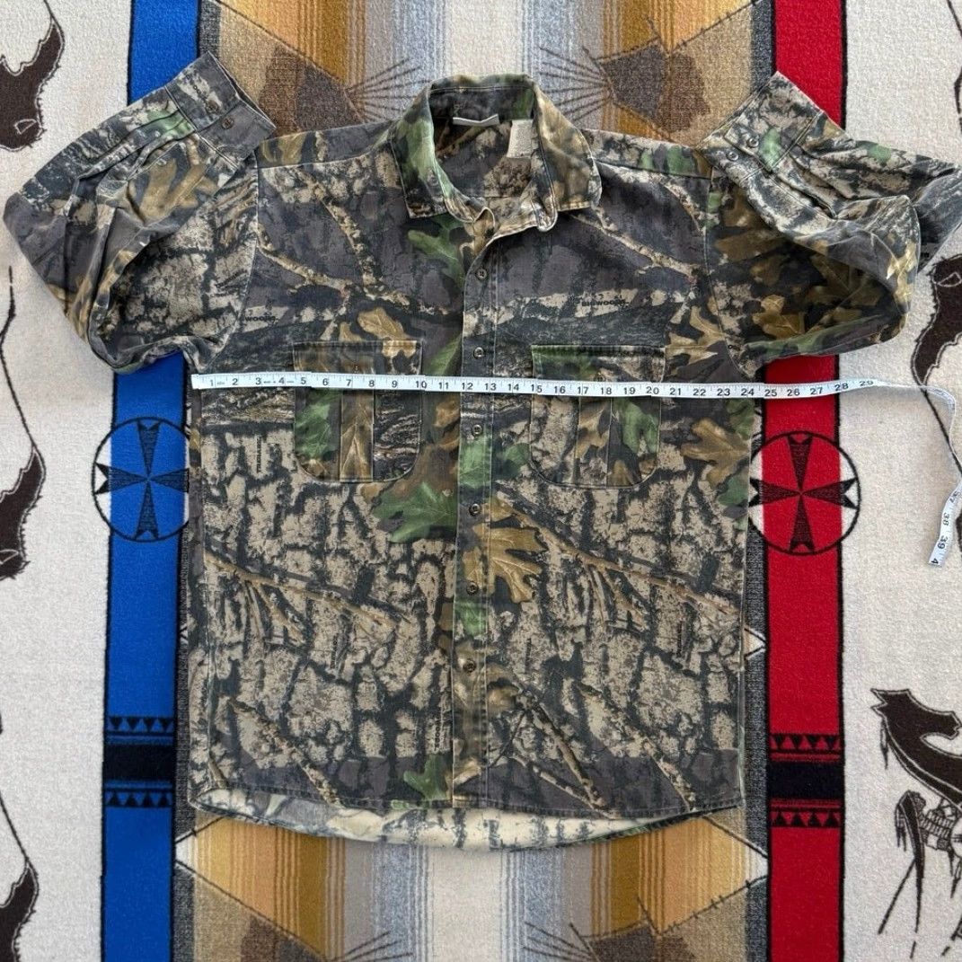 Jerzees VINTAGE Jerzees Bigwoods Camouflage Button-Down Shirt L Brown Mens 90s Camouflage Shirt Button-Up Shirt Size US L / EU 52-54 / 3 - 7 Thumbnail