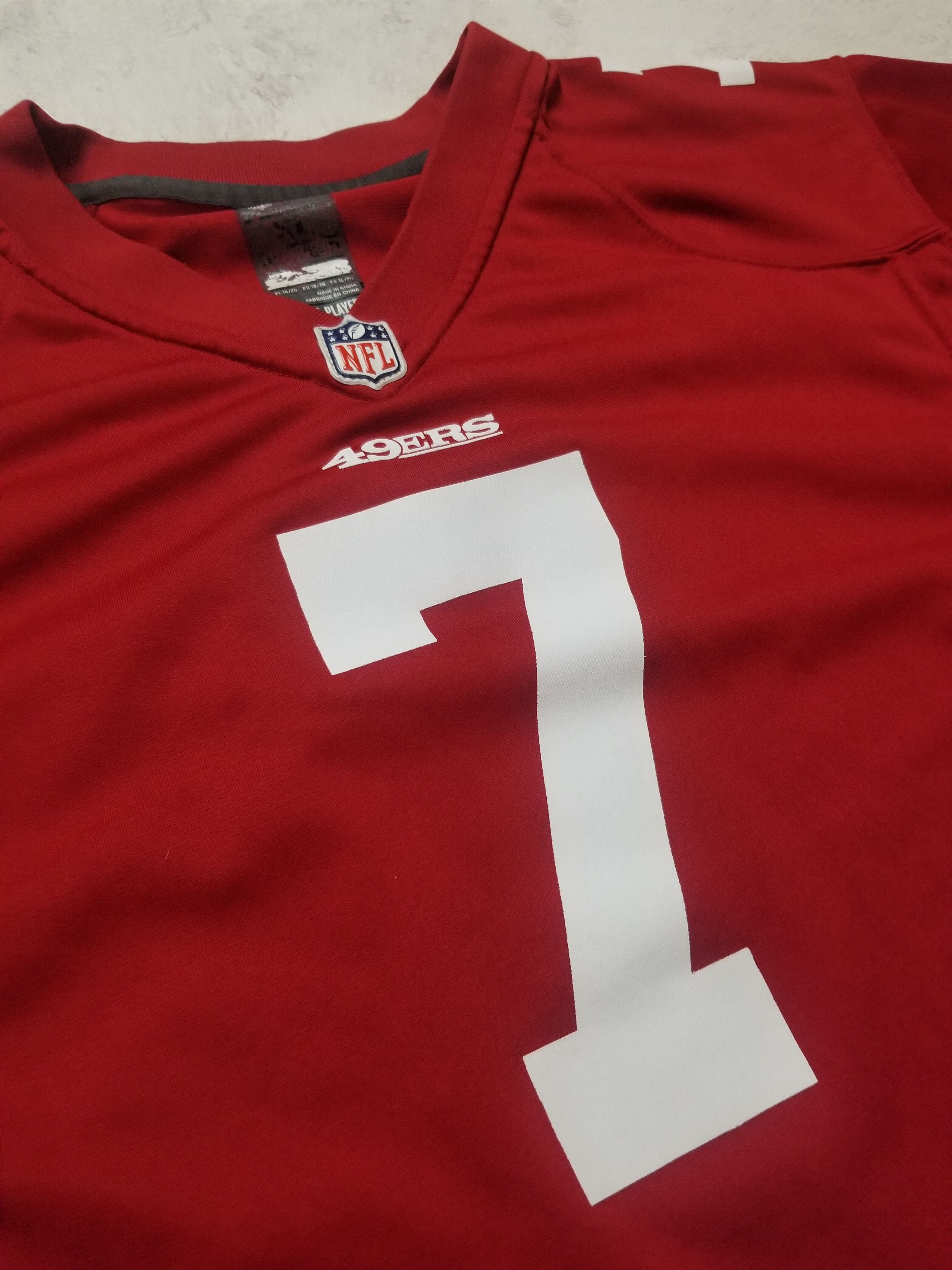 Nike Colin Kaepernick San Francisco 49ers NFL Jersey Youth XL Size US XS / EU 42 / 0 - 6 Thumbnail