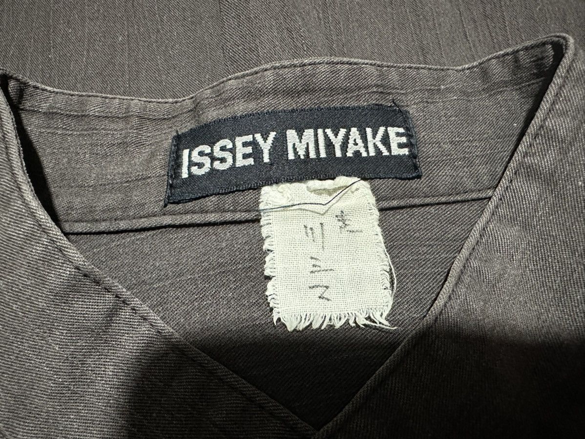 Issey Miyake 🔥Rare Vintage Issey Miyake Pleats Rayon Shirt Collarless Size US L / EU 52-54 / 3 - 9 Thumbnail