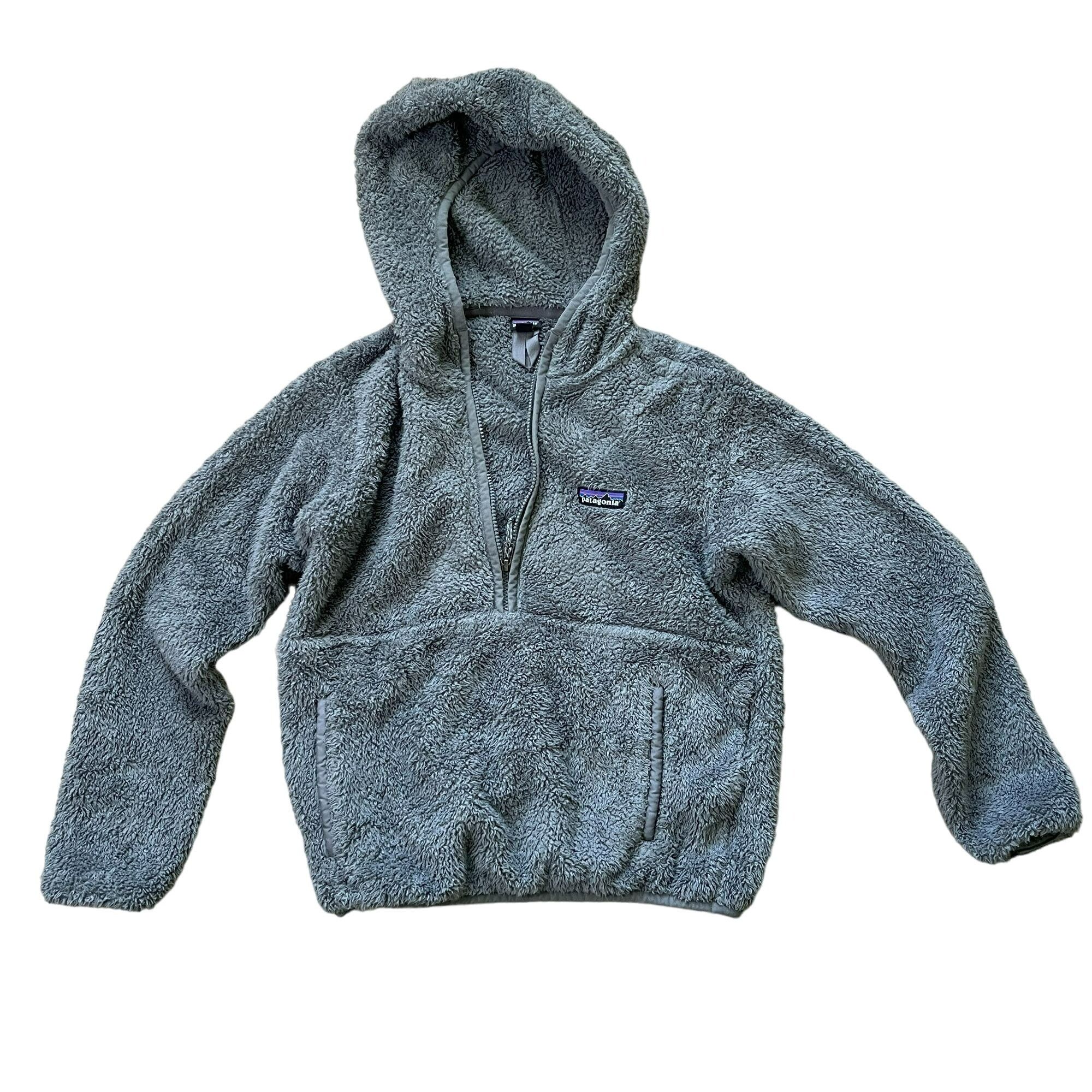 image of Patagonia Half Zip Pullover Fleece Hooded Jacket Gray Xs in Grey, Women's