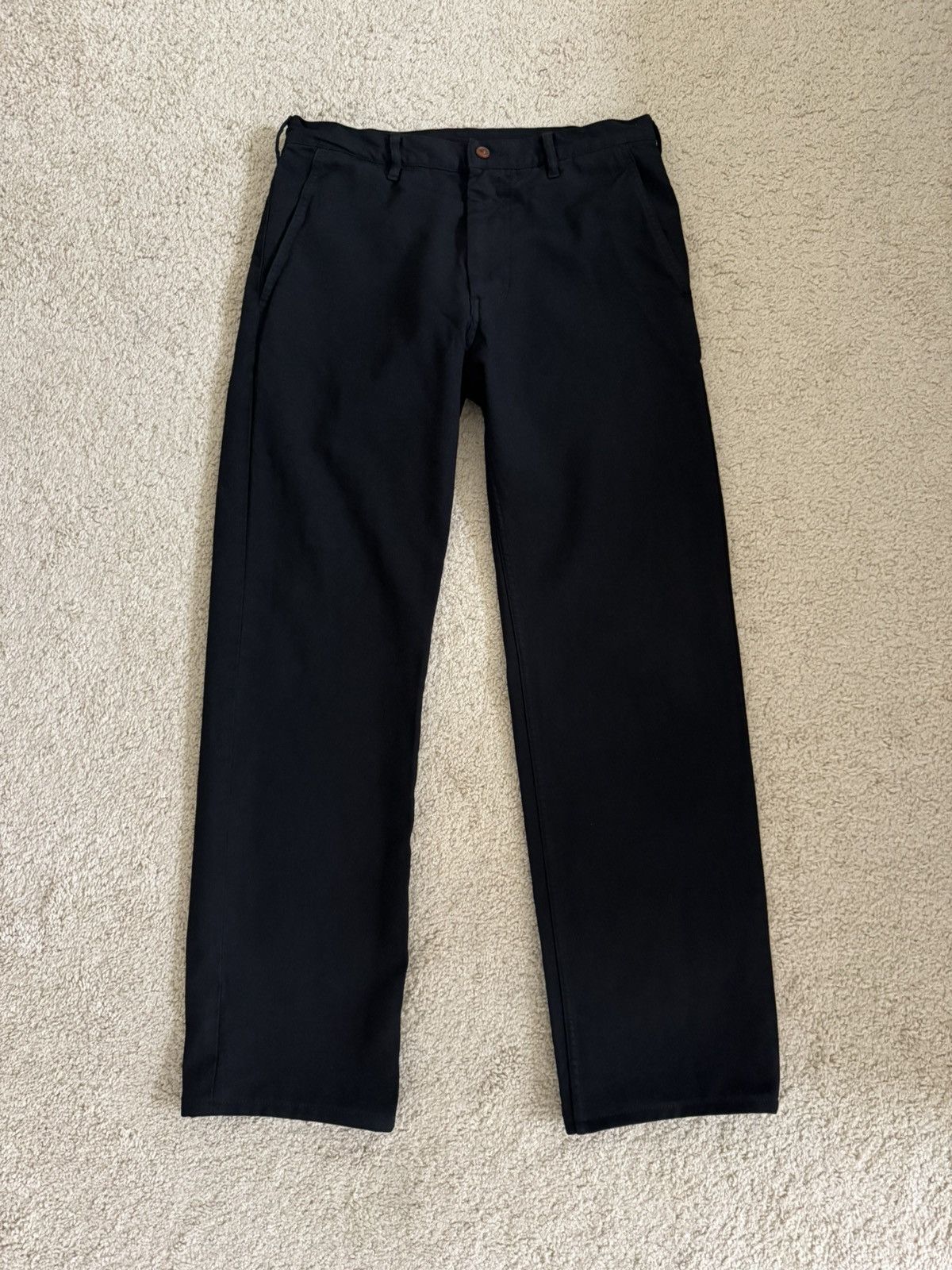 No Maintenance Raw Onyx Black Haze Straight Leg Denim | Grailed