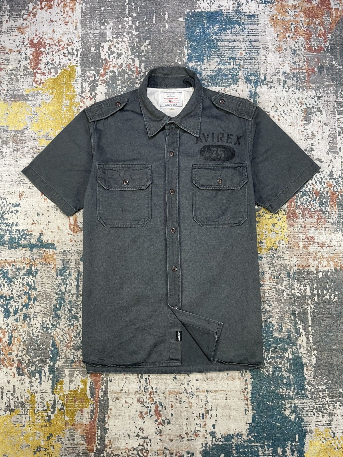 Avirex Vtg Avirex Military Button Down Work Shirt Size US M / EU 48-50 / 2 - 1 Thumbnail